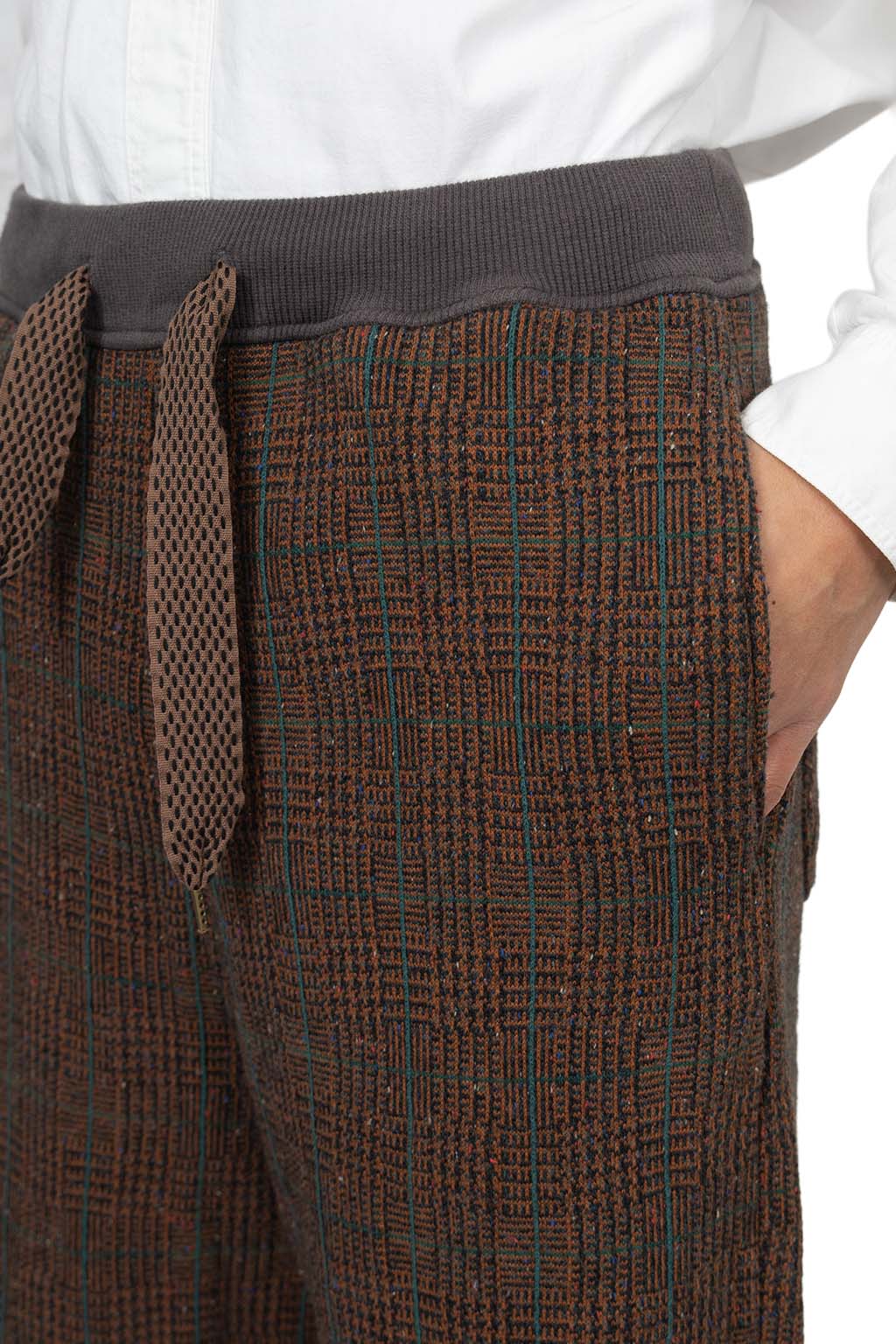 Kapital - Fleece Tweed SWT Pants-BR