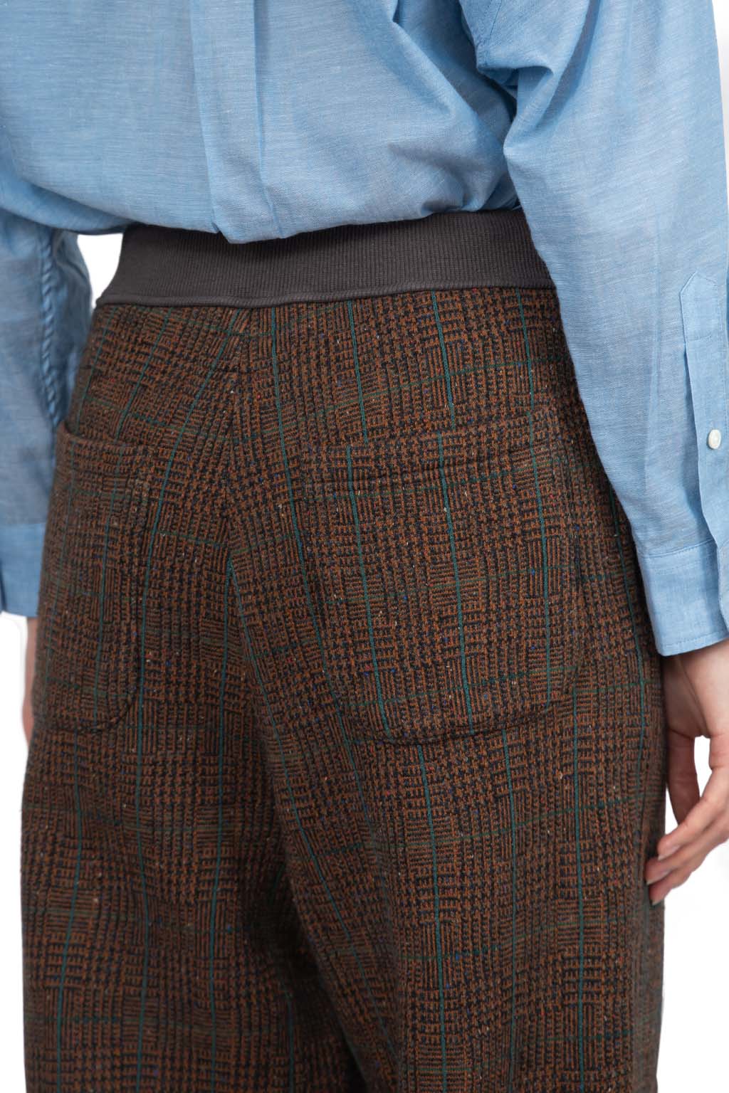 Kapital - Fleece Tweed SWT Pants-BR