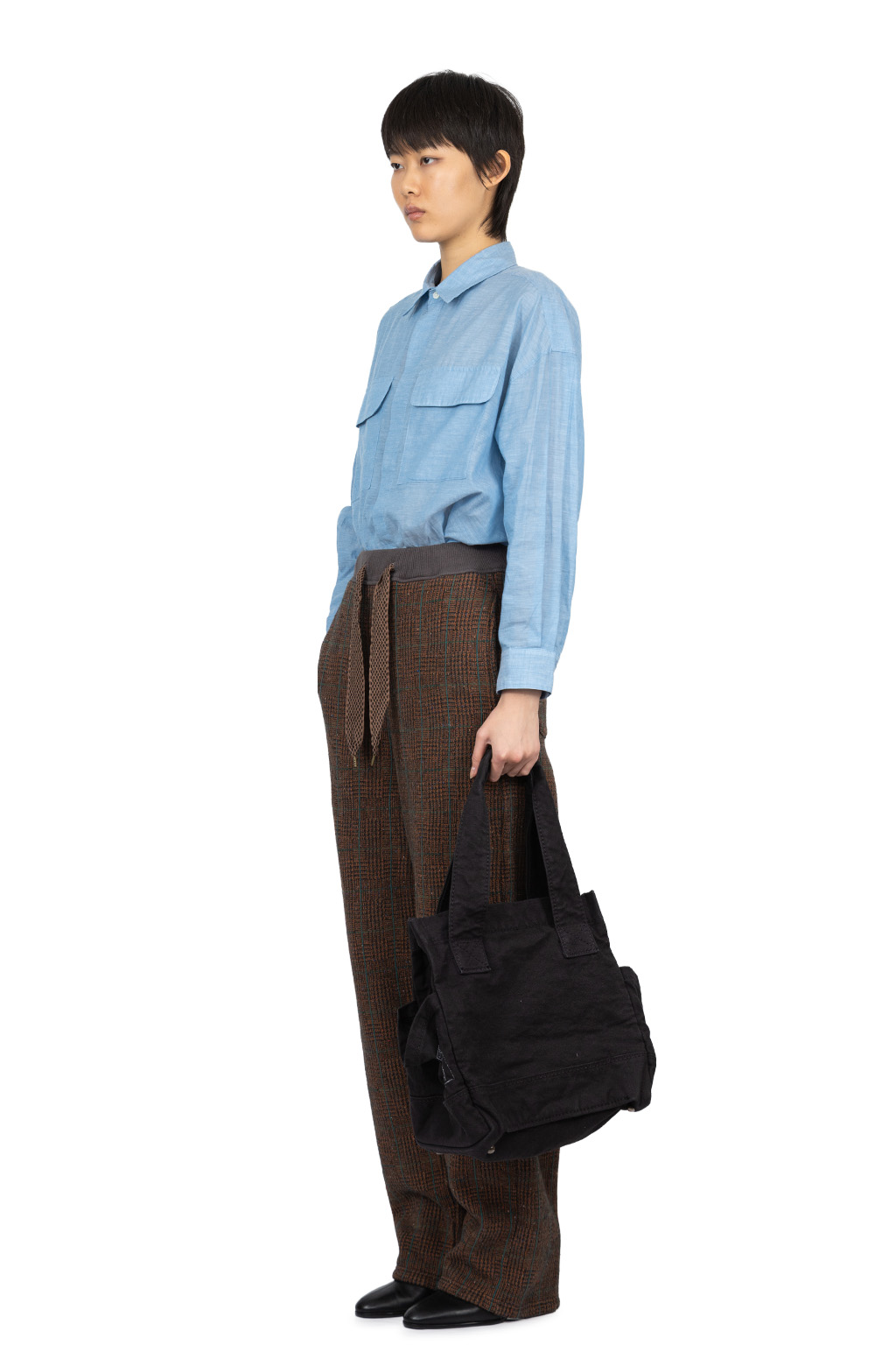 Kapital - Fleece Tweed SWT Pants-BR
