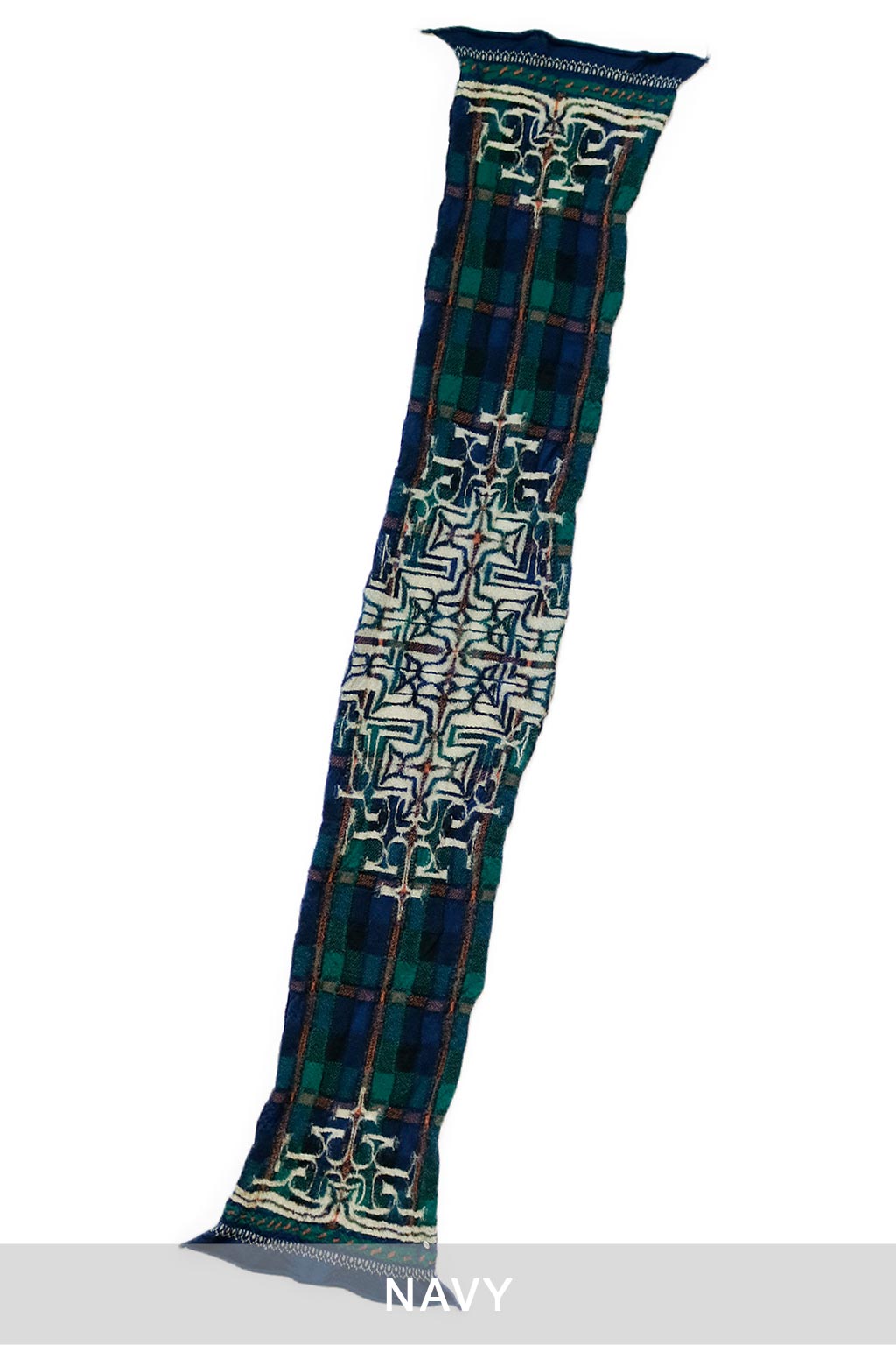 Kapital Fulling Wool HAPPY Scarf Tartan AINU - 2 Colors