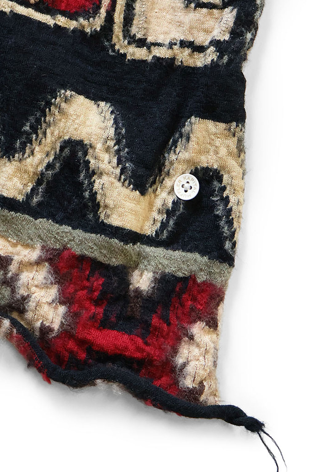 Kapital - Fulling Wool Scarf ALASKA RAVEN - 2 Color Choices