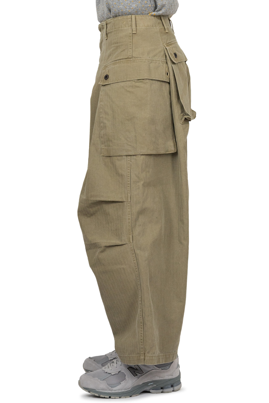 Kapital - Herringbone JUMBO MONKEY Pants - Khaki