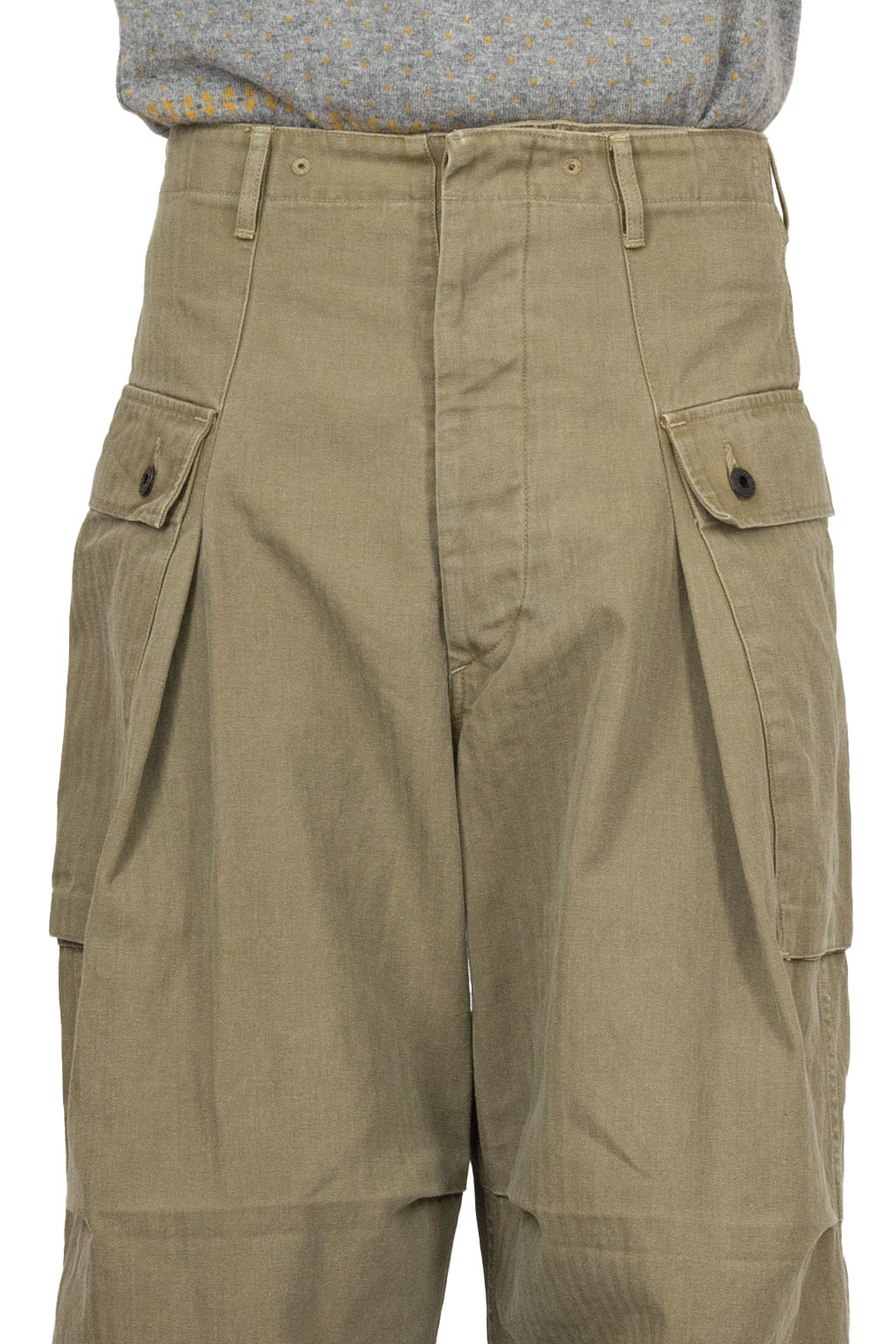 Kapital - Herringbone JUMBO MONKEY Pants - Khaki