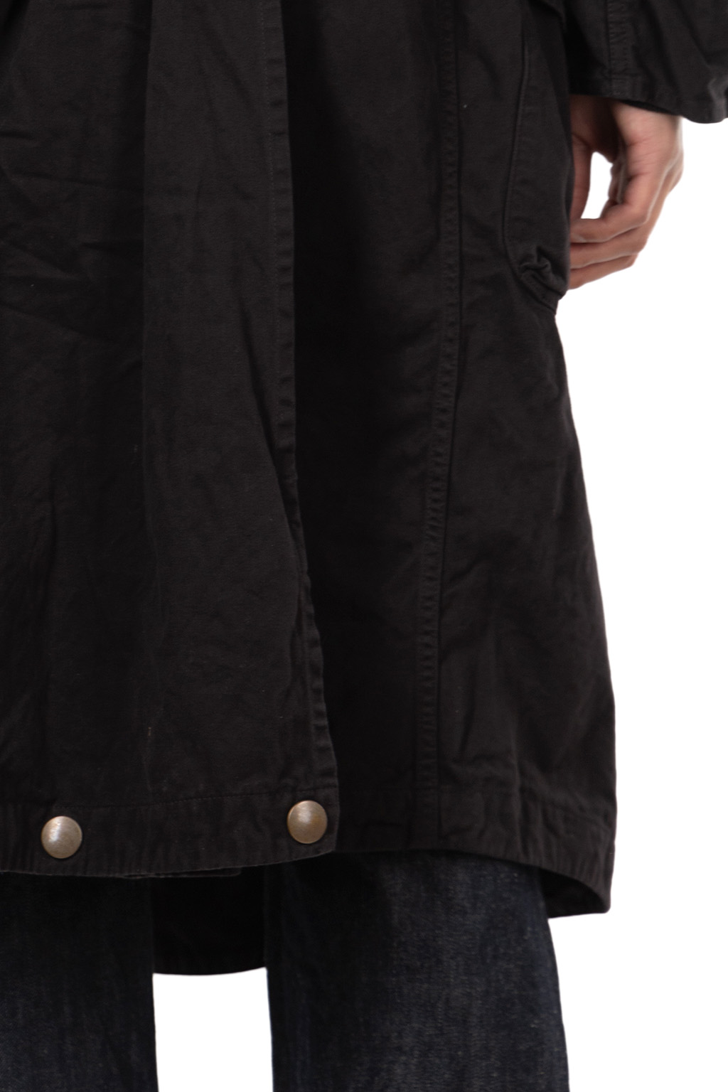 Kapital Katsuragi Cotton Tall RING Coat - Black