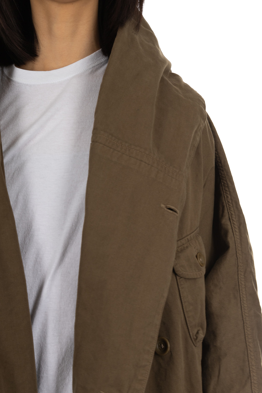 Kapital Katsuragi Cotton Tall RING Coat - Khaki