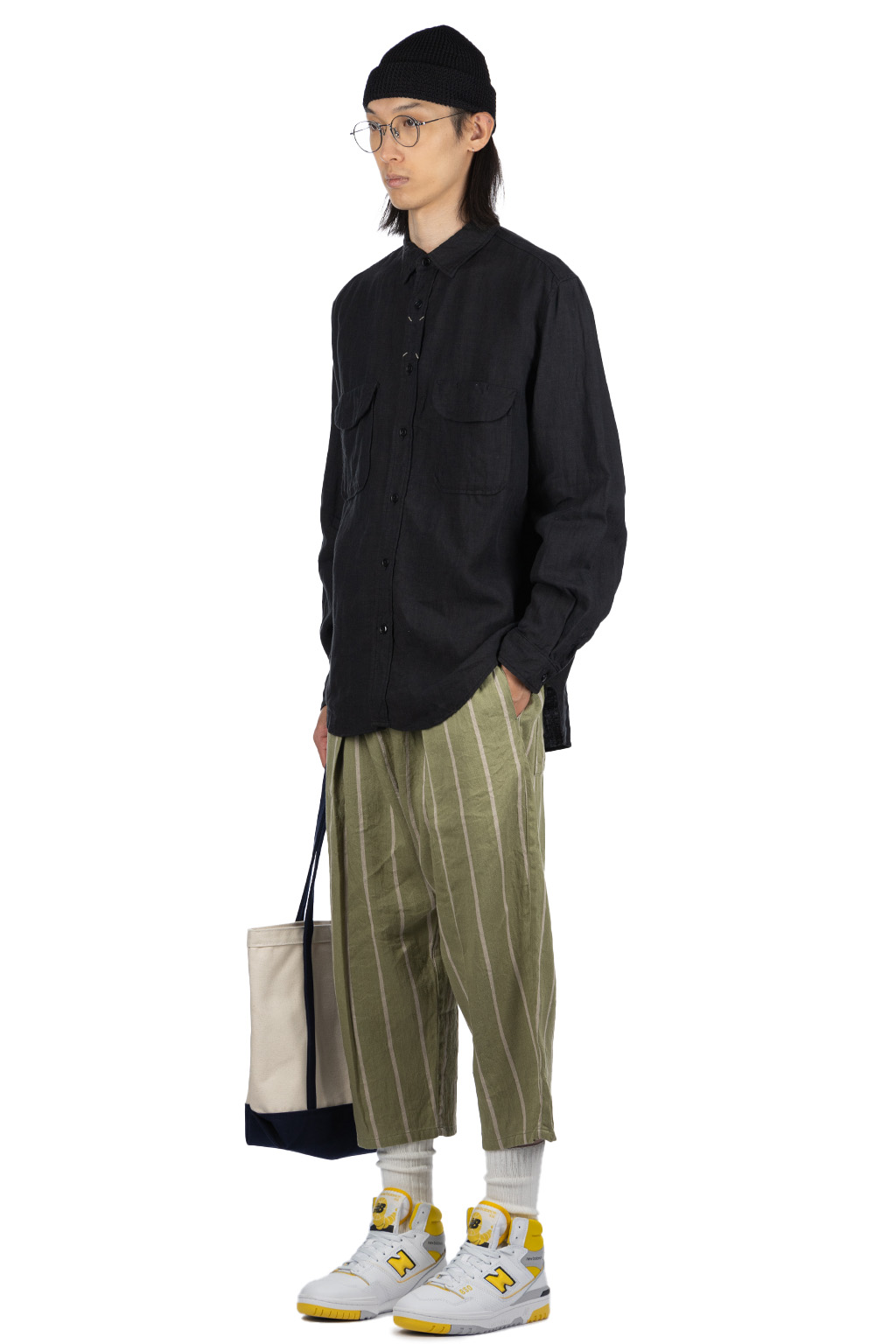 Kapital - Linen CLIP Shirt - Black