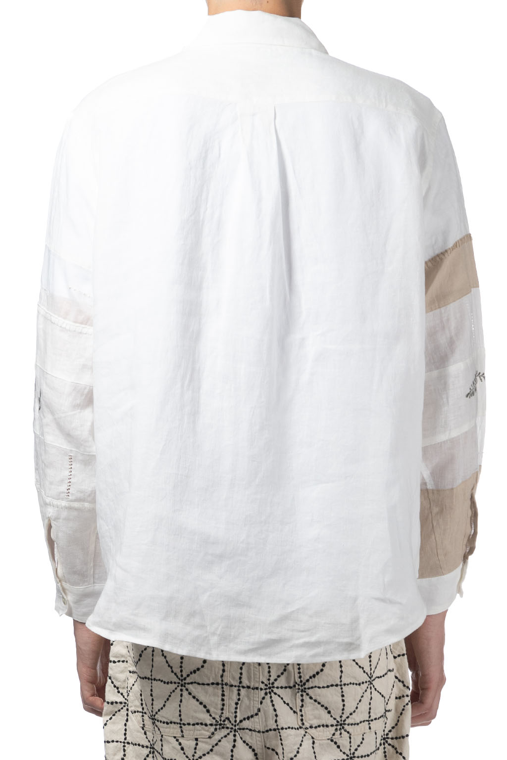 Kapital Linen Drawn Work Hippie Sleeve Shirt