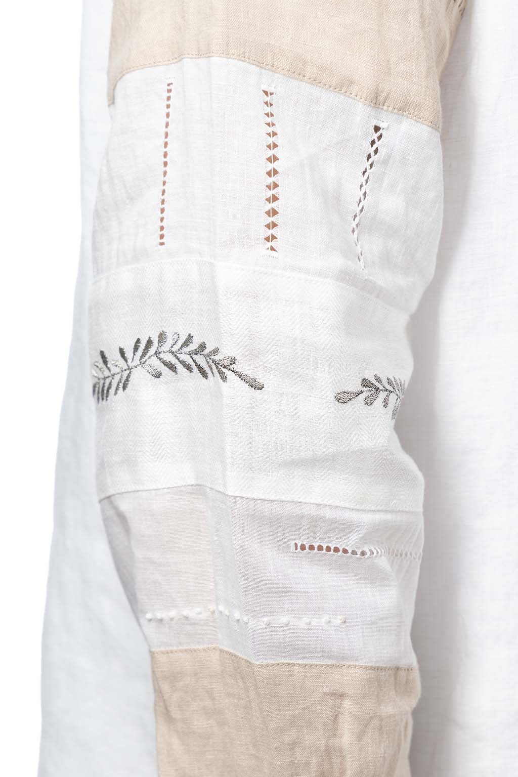Kapital Linen Drawn Work Hippie Sleeve Shirt