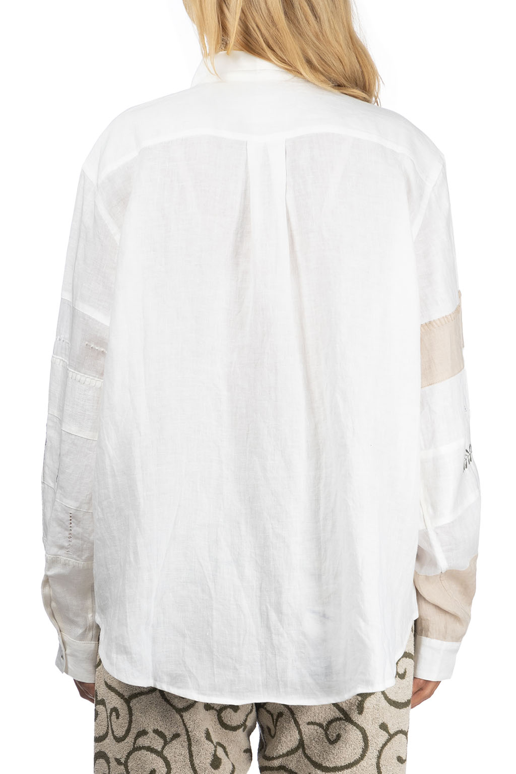 Kapital Linen Drawn Work Hippie Sleeve Shirt