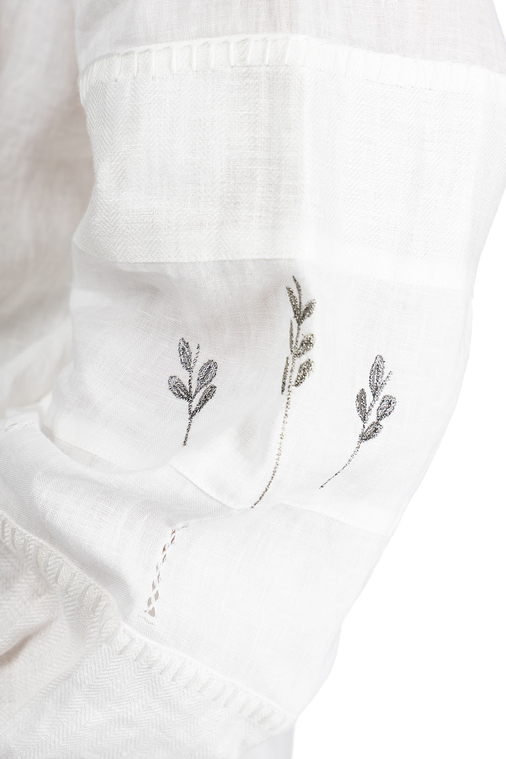 Kapital Linen Drawn Work Hippie Sleeve Shirt