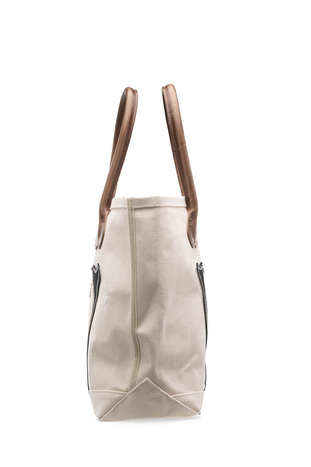 Kapital - No.4 Canvas KO.TSU.KO.TSU. Tote Bag   S - Ecru x Black