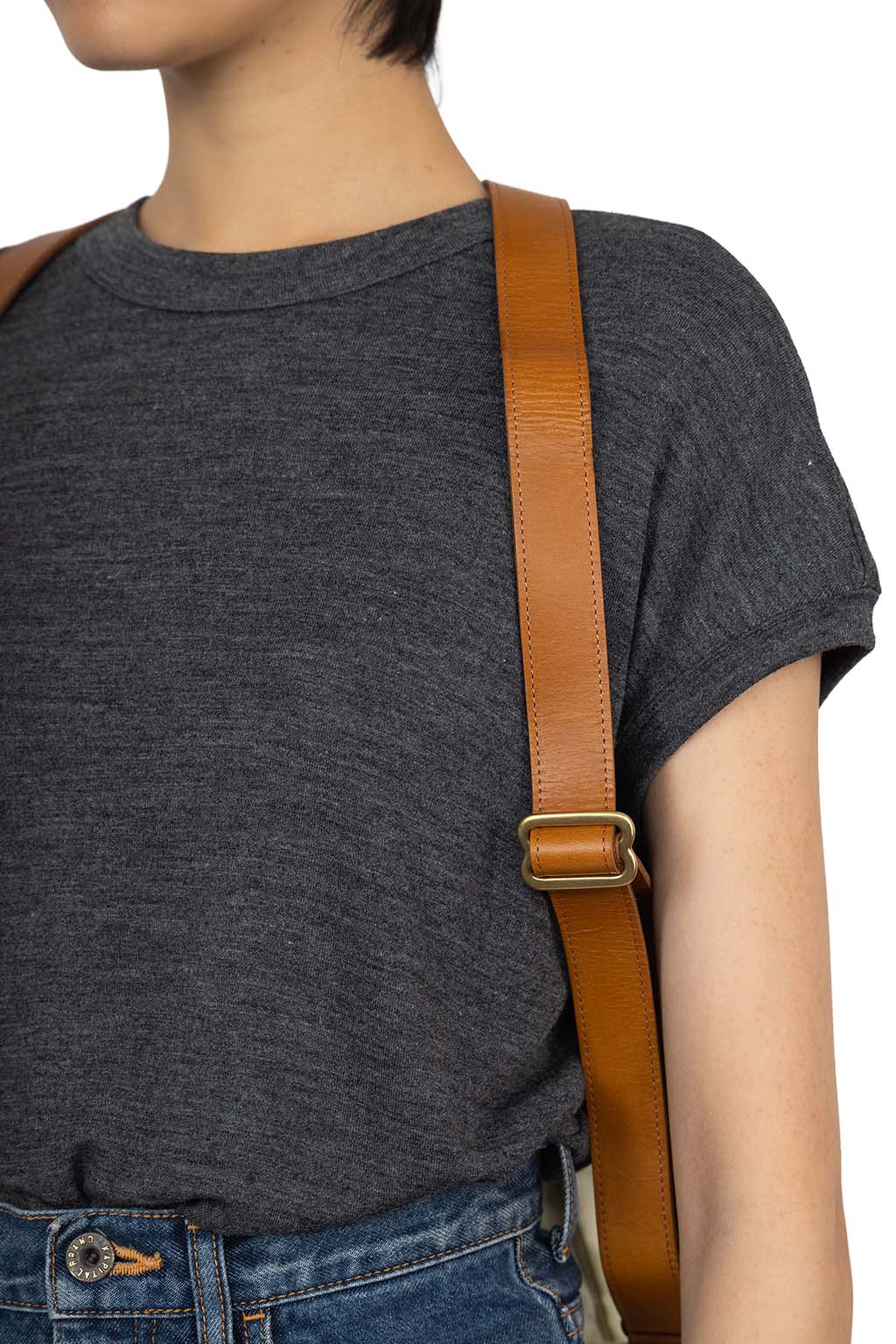 Kapital - Nylon x Leather HARVEY MEDICINE Rucksack - White