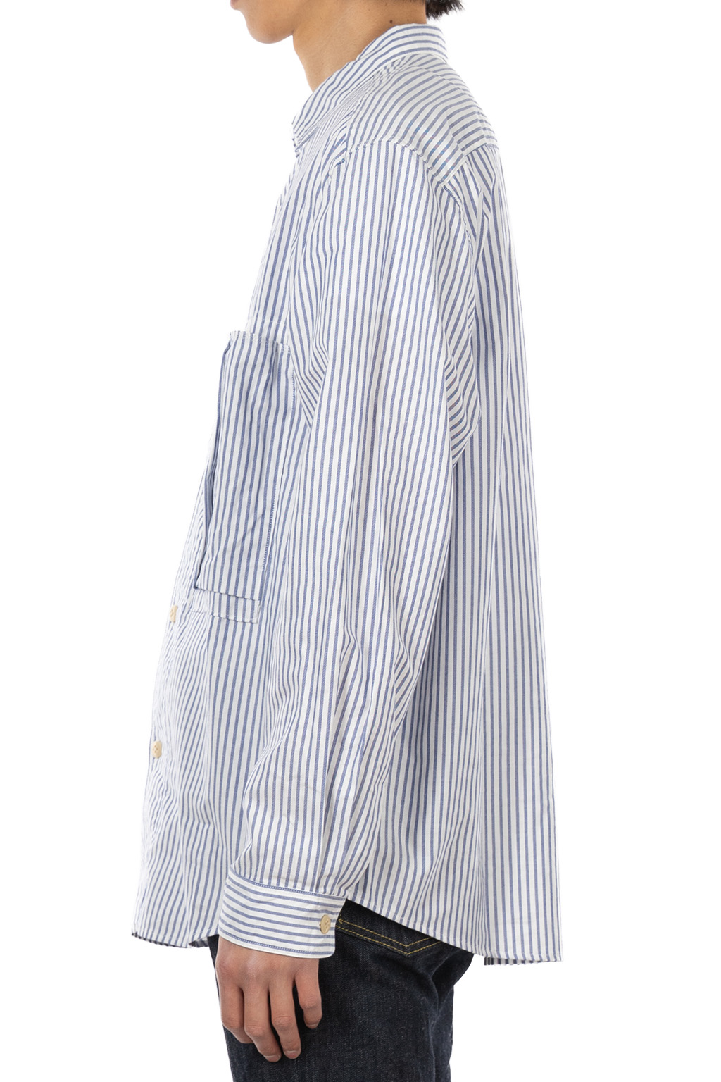 Kapital - OX Stripe Anorak Shirt - Blue