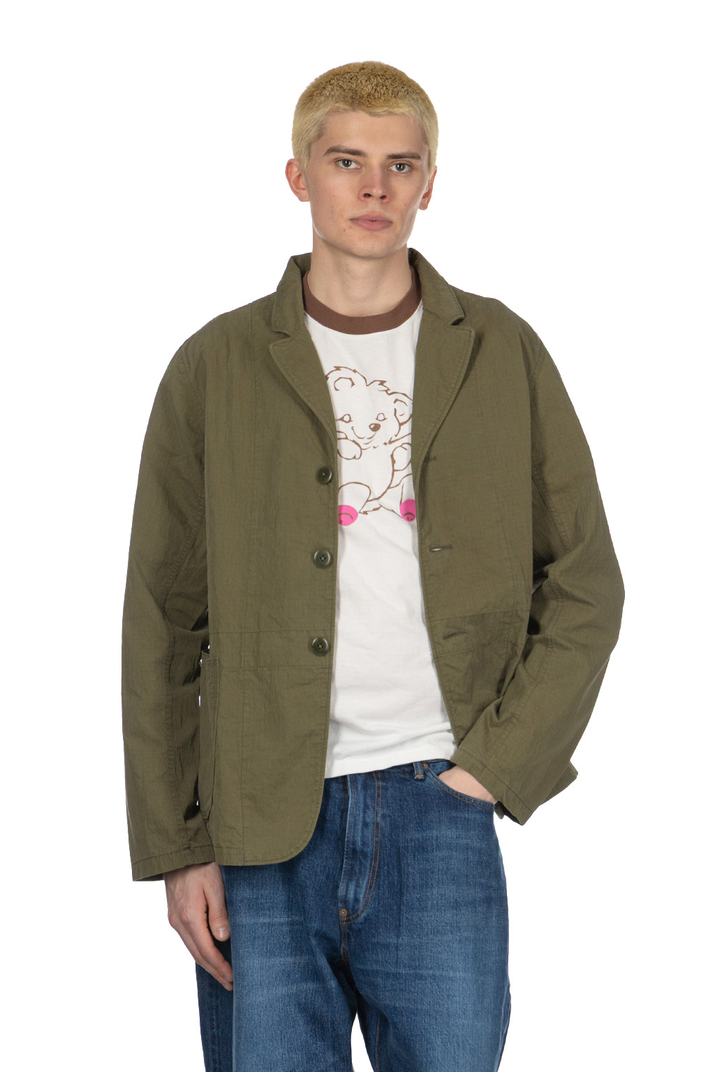 Kapital - Rip-Stop Hospital Jacket - Khaki