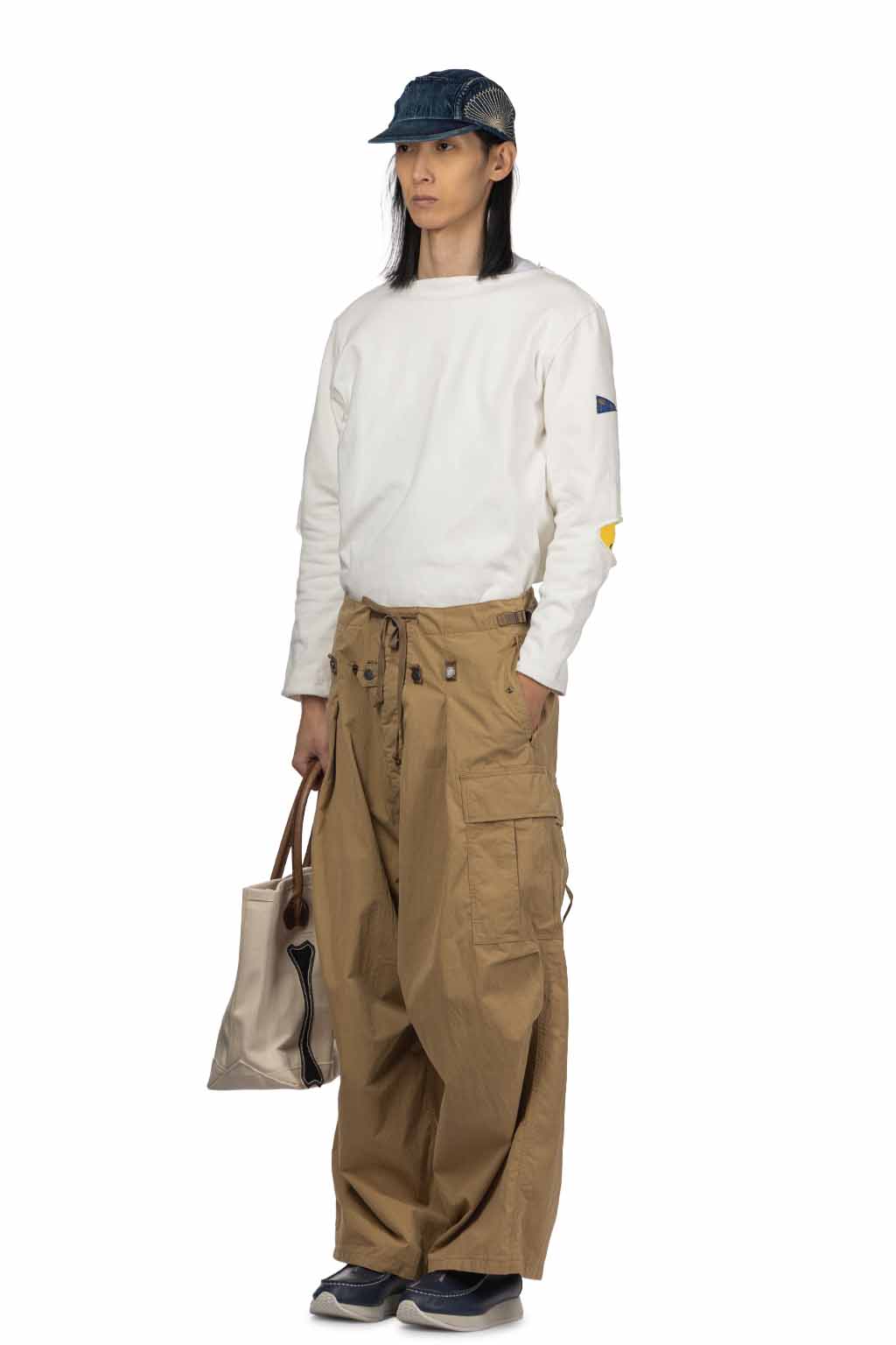 Kapital - Rip Stop JUMBO Cargo Pants - Beige