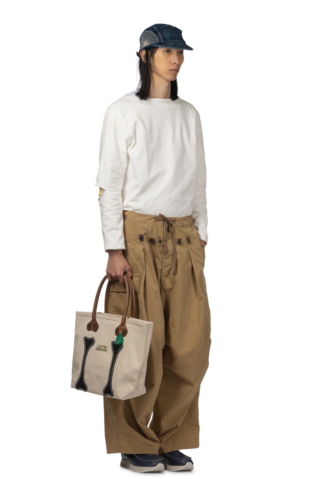 Kapital - Rip Stop JUMBO Cargo Pants - Beige