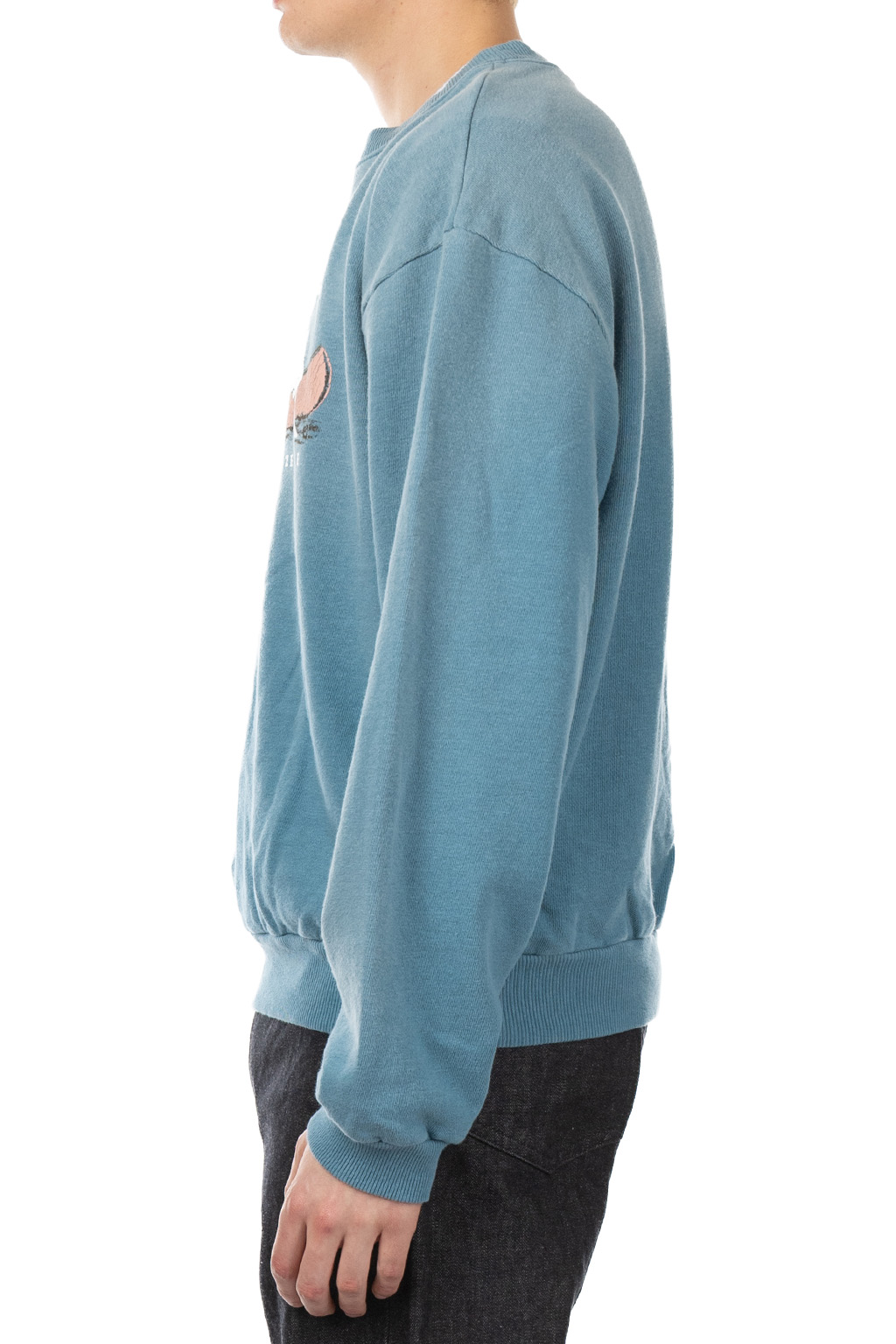 Kapital - SWT Knit Crew SWT("L" LONGHORN) - Turquoise