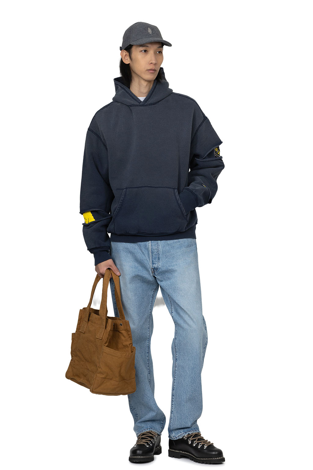 Kapital - SWT Knit Reversible Elbow Ripped SWT (PECKISH RAINBOWY)