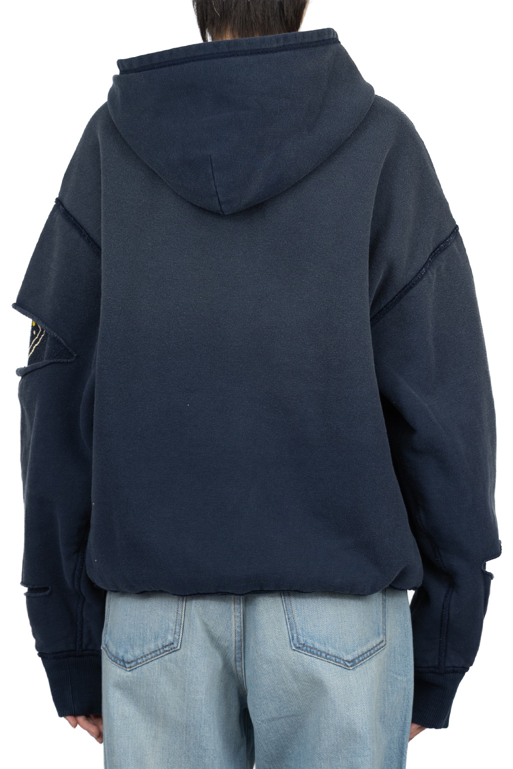 Kapital - SWT Knit Reversible Elbow Ripped SWT (PECKISH RAINBOWY)