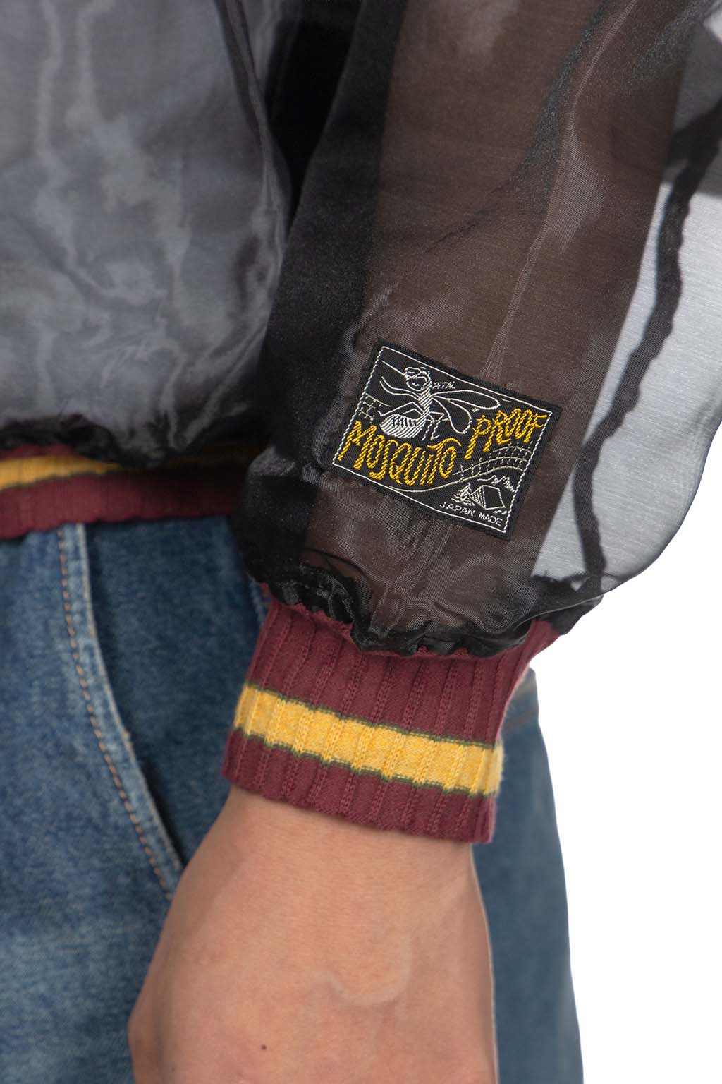 Kapital - Sheer Pearl Mosquito Guard Souvenir JKT RAVEN and SKULL