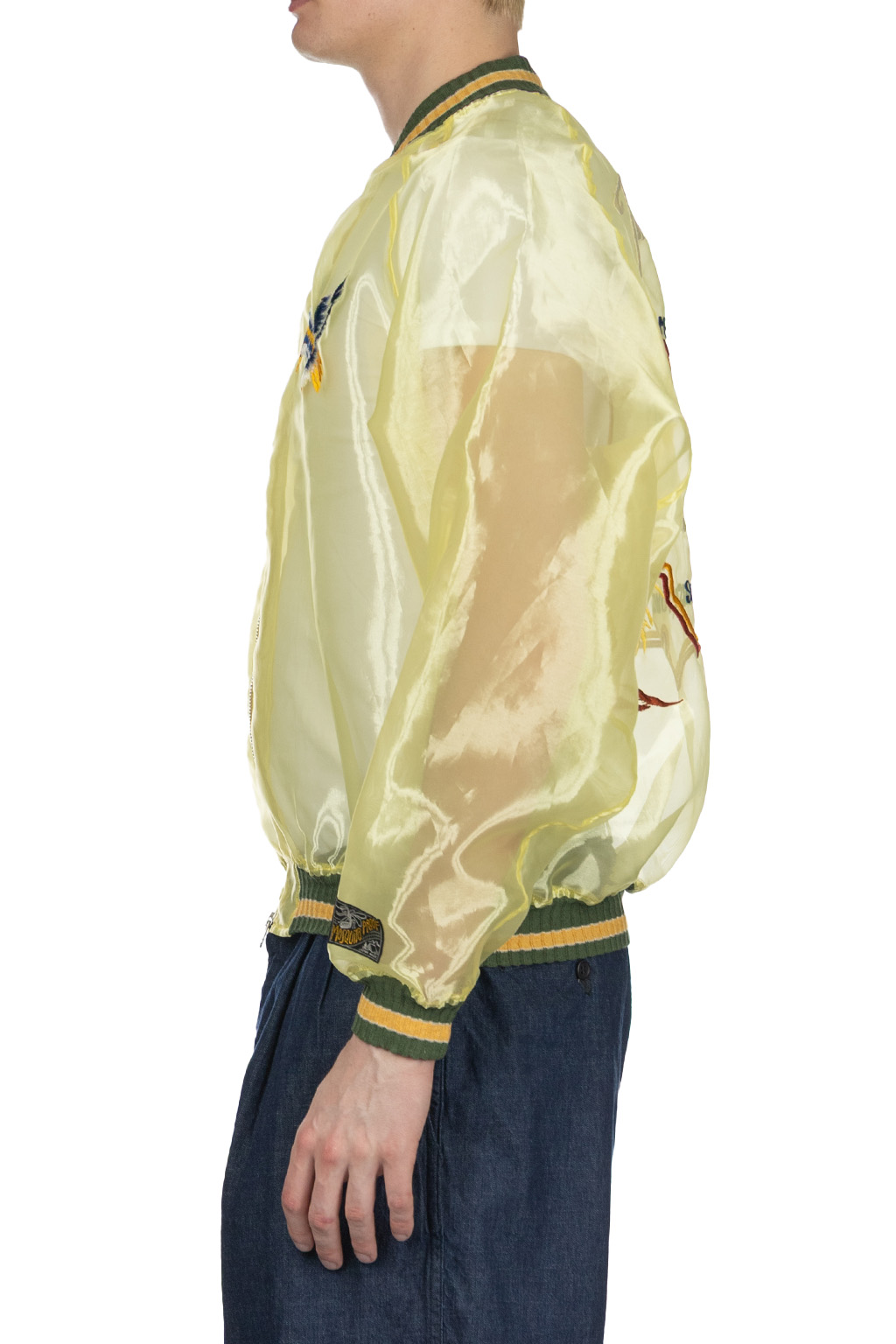 Kapital - Sheer Pearl Mosquito Guard Souvenir Jacket Jamaica - Yellow