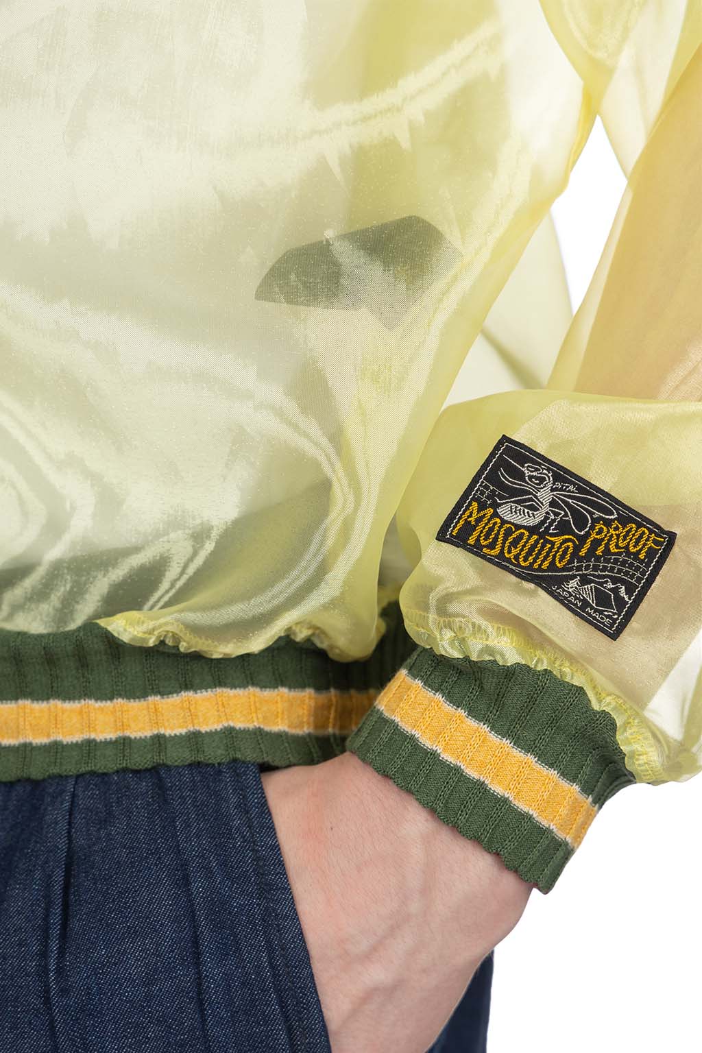 Kapital - Sheer Pearl Mosquito Guard Souvenir Jacket Jamaica - Yellow