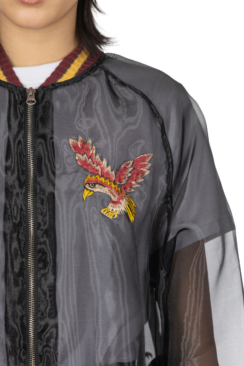 Kapital - Sheer Pearl Mosquito Guard Souvenir Jacket Taiwan - Black