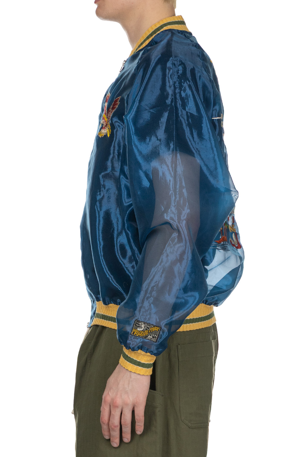 Kapital - Sheer Pearl Mosquito Guard Souvenir Jacket Taiwan - Dark Blue