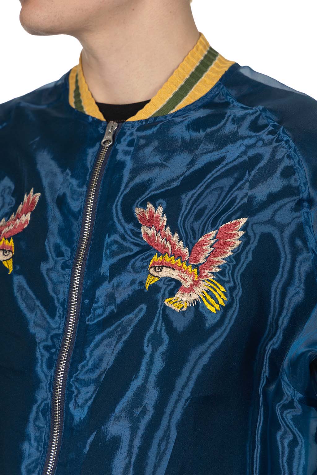 Kapital - Sheer Pearl Mosquito Guard Souvenir Jacket Taiwan - Dark Blue