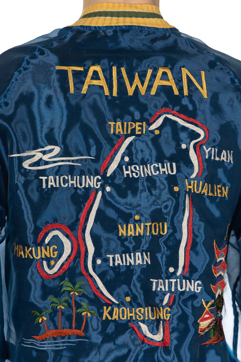 Kapital - Sheer Pearl Mosquito Guard Souvenir Jacket Taiwan - Dark Blue