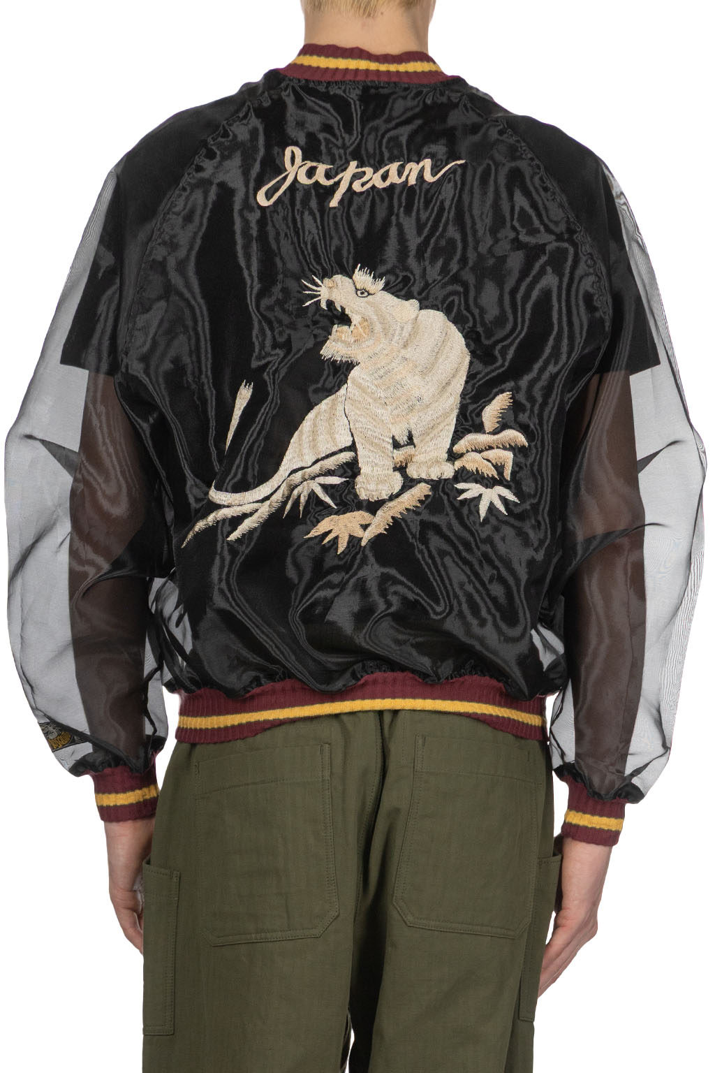 Kapital - Sheer Pearl Mosquito Guard Souvenir Jacket - Tiger - Black