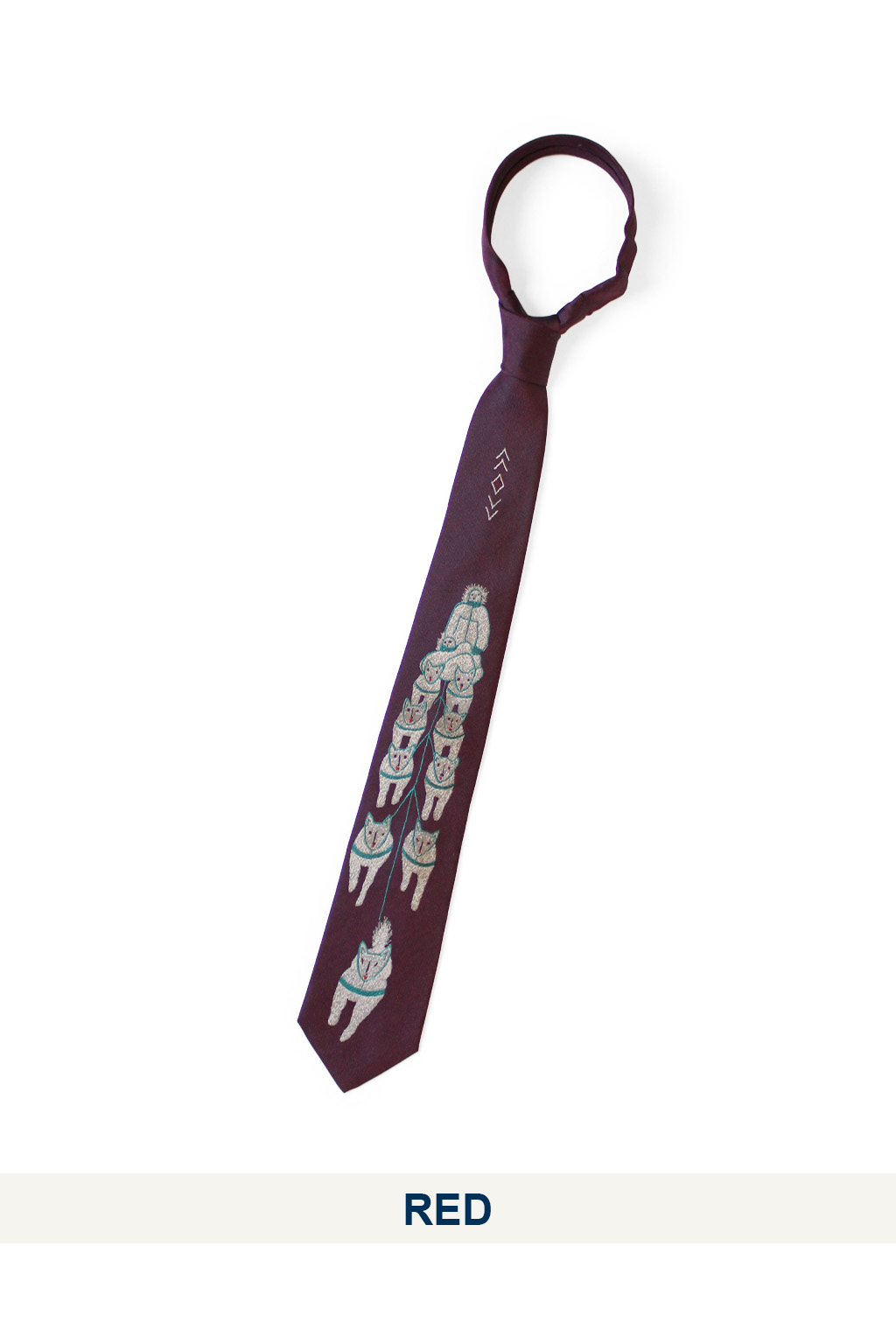 Kapital - Silk Twill DOG-TEAM Tie - 3 Color Choices