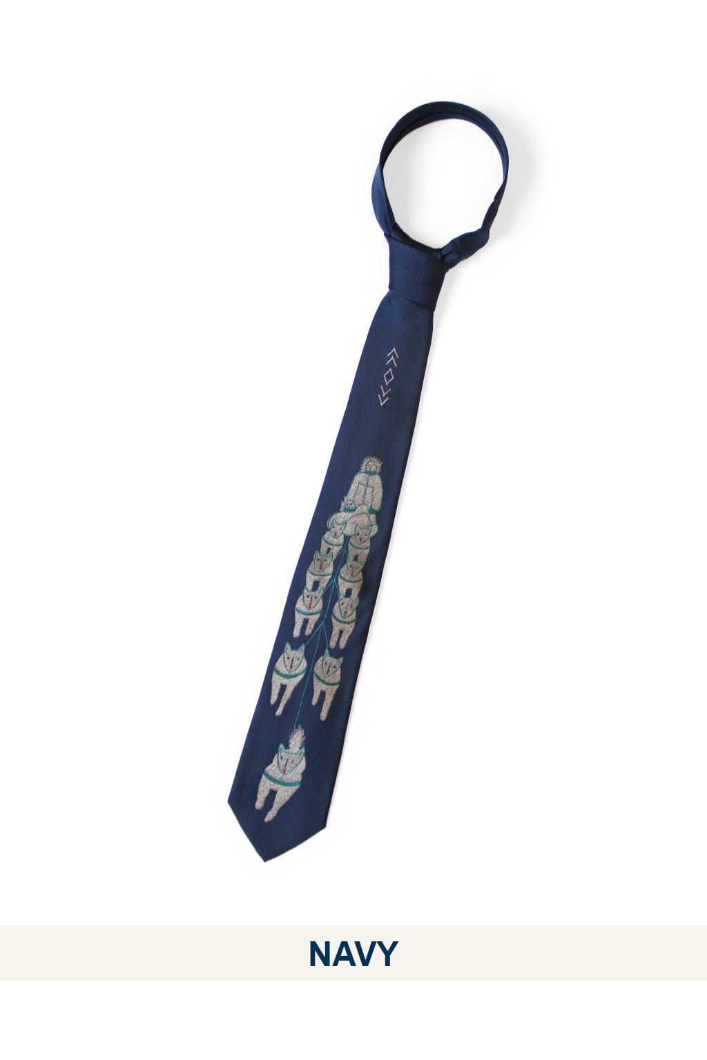 Kapital - Silk Twill DOG-TEAM Tie - 3 Color Choices