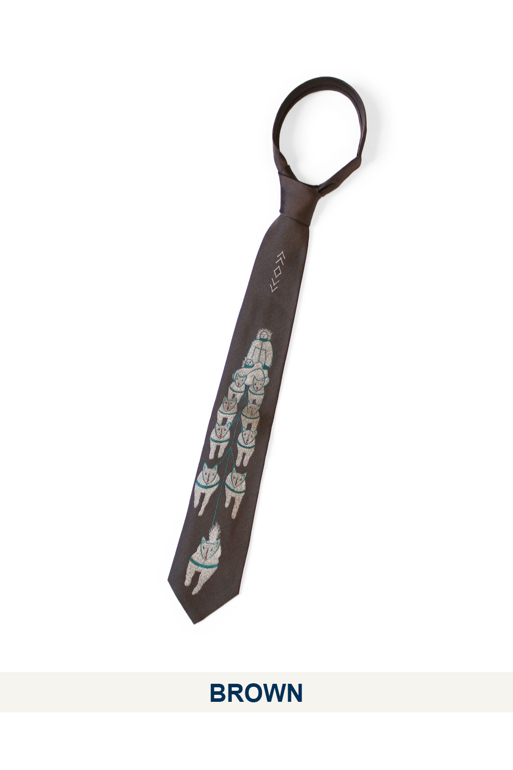 Kapital - Silk Twill DOG-TEAM Tie - 3 Color Choices