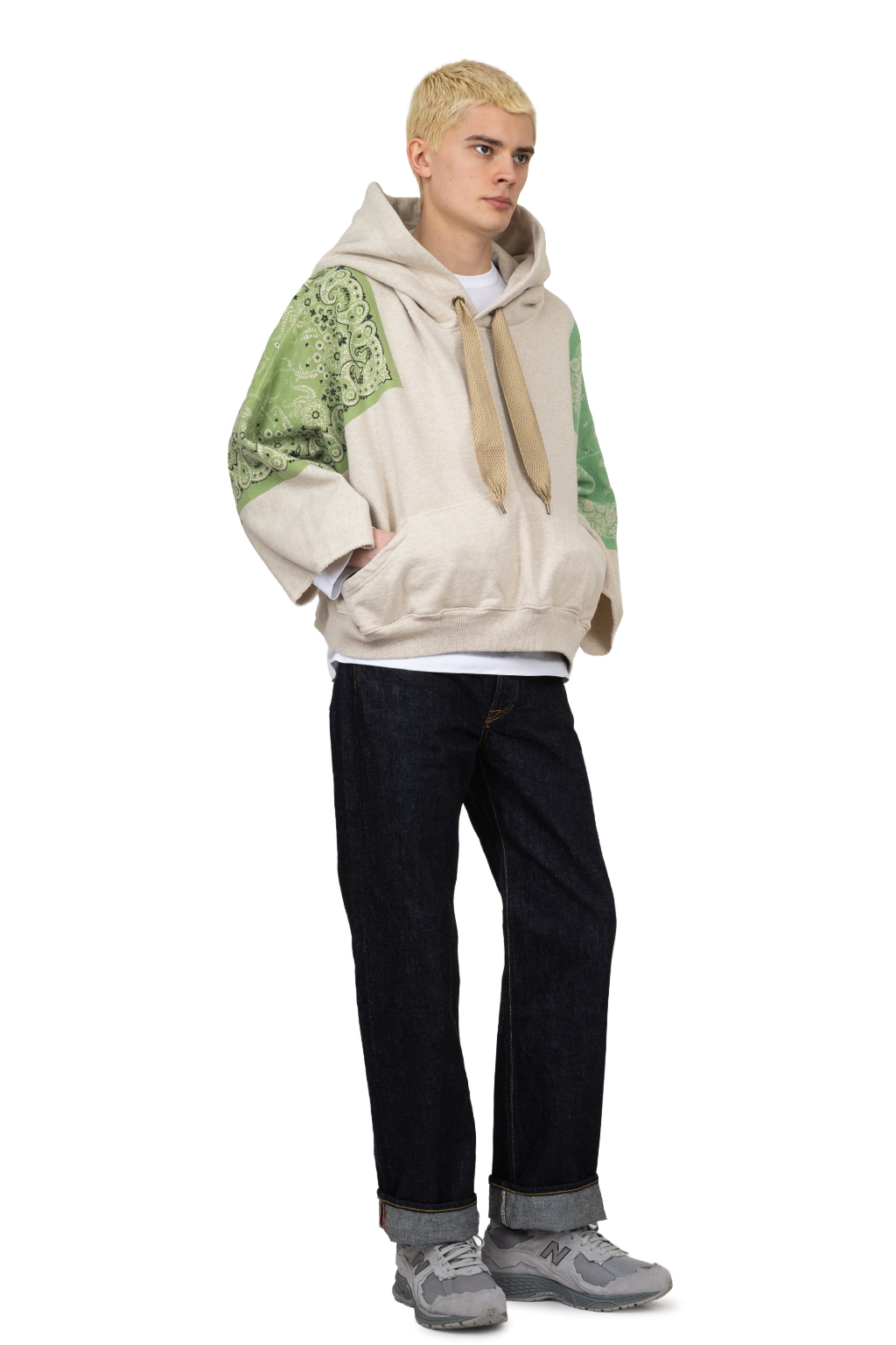 Kapital - TOP SWT Knit Bandana DEVIL HOODIE - Green