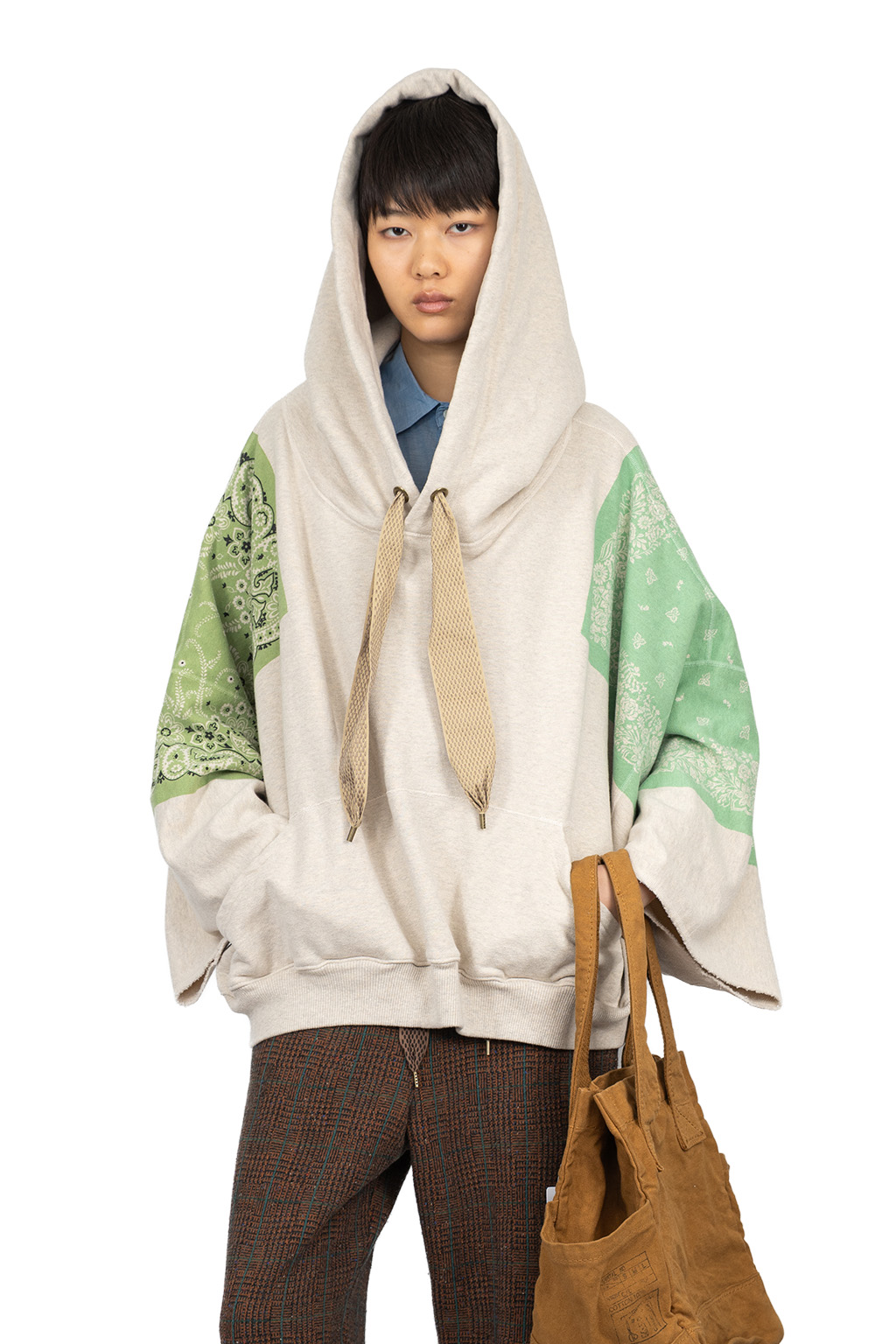 Kapital - TOP SWT Knit Bandana DEVIL HOODIE - Green