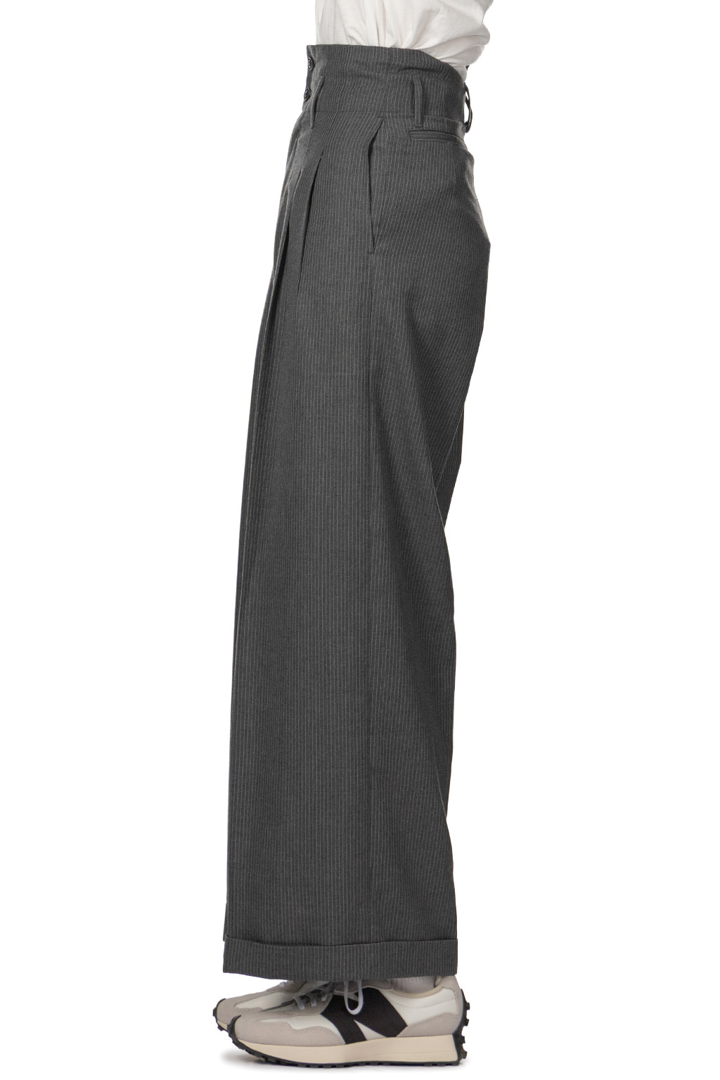 Kapital - Wool Blend Stripe Boogie Day Suit Pants - Grey