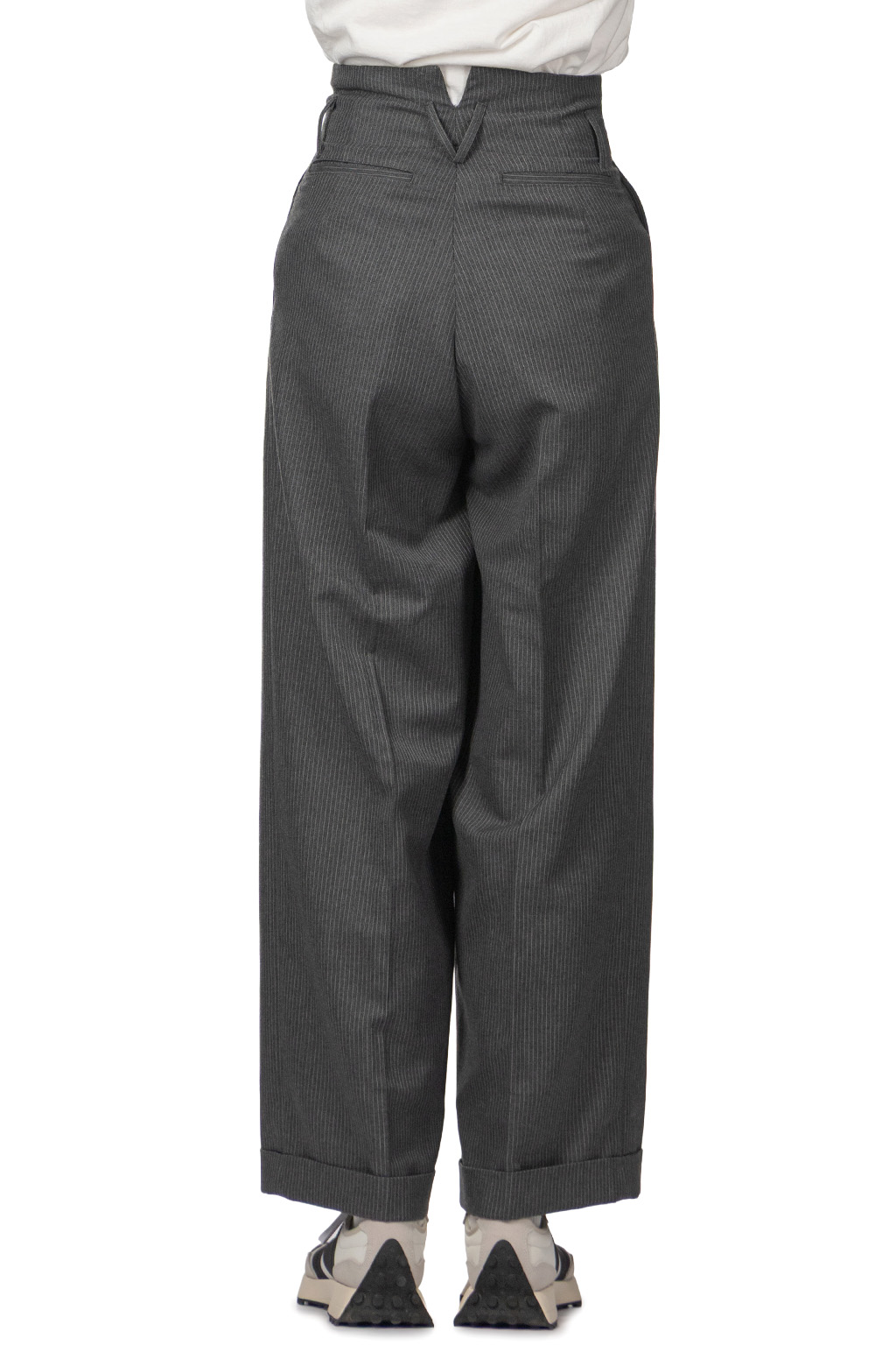 Kapital - Wool Blend Stripe Boogie Day Suit Pants - Grey