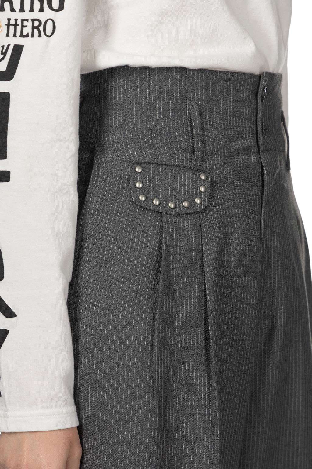 Kapital - Wool Blend Stripe Boogie Day Suit Pants - Grey