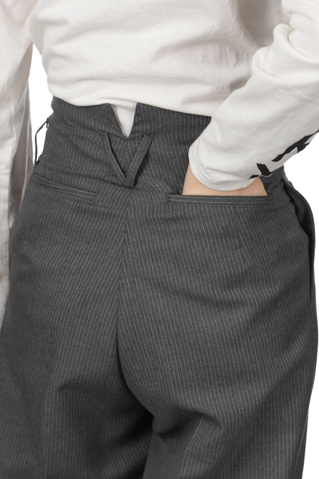 Kapital - Wool Blend Stripe Boogie Day Suit Pants - Grey