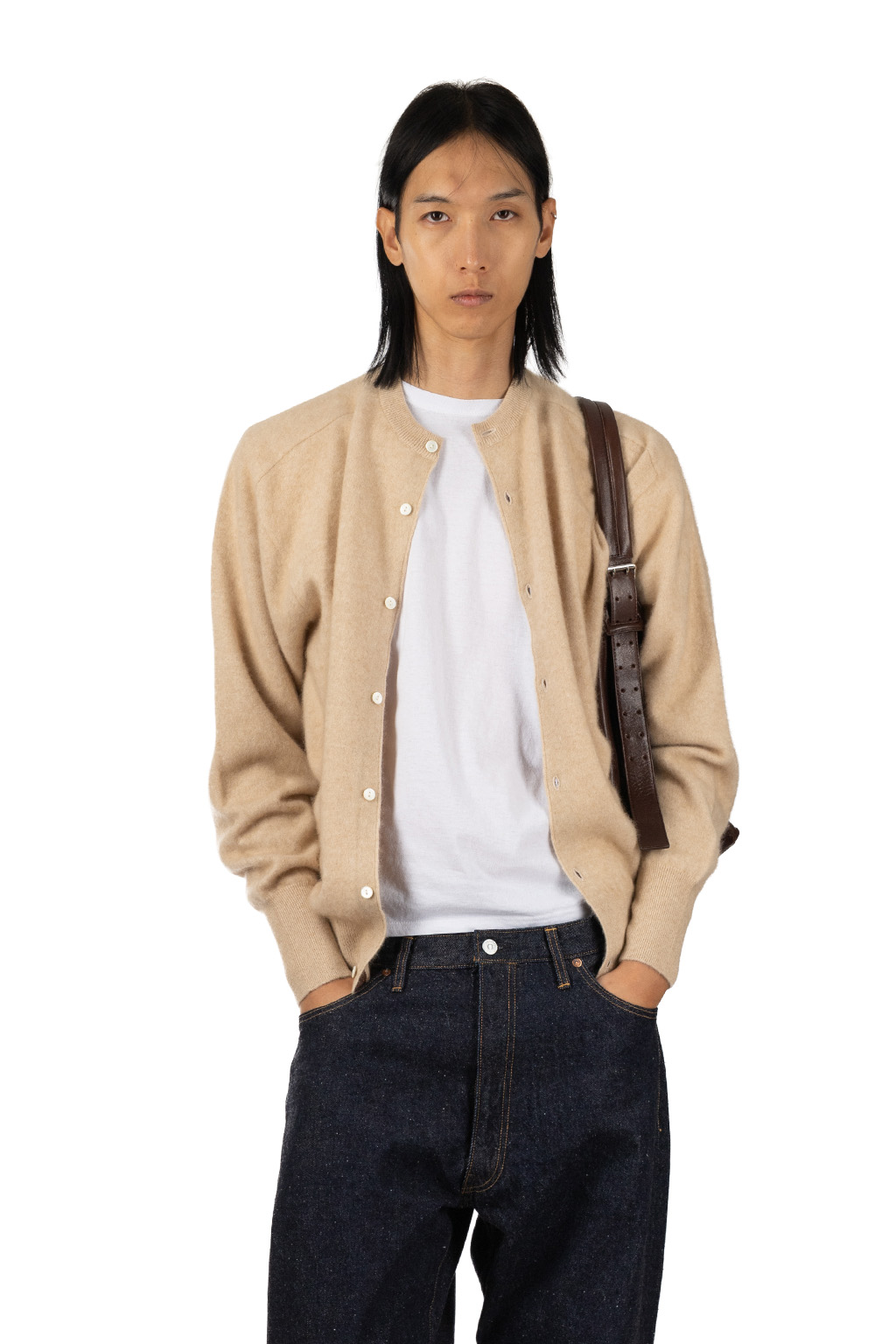 Kaptain Sunshine - Cashmere Knit Cardigan - Natural