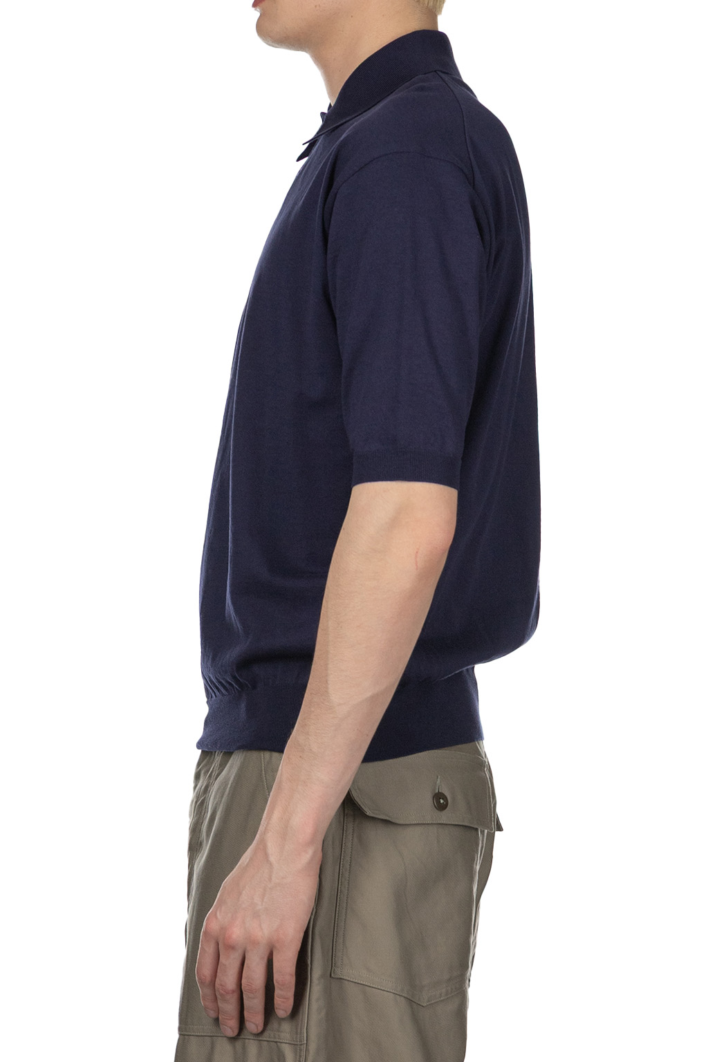 Kaptain Sunshine - Cotton Knit Poloshirt-Navy