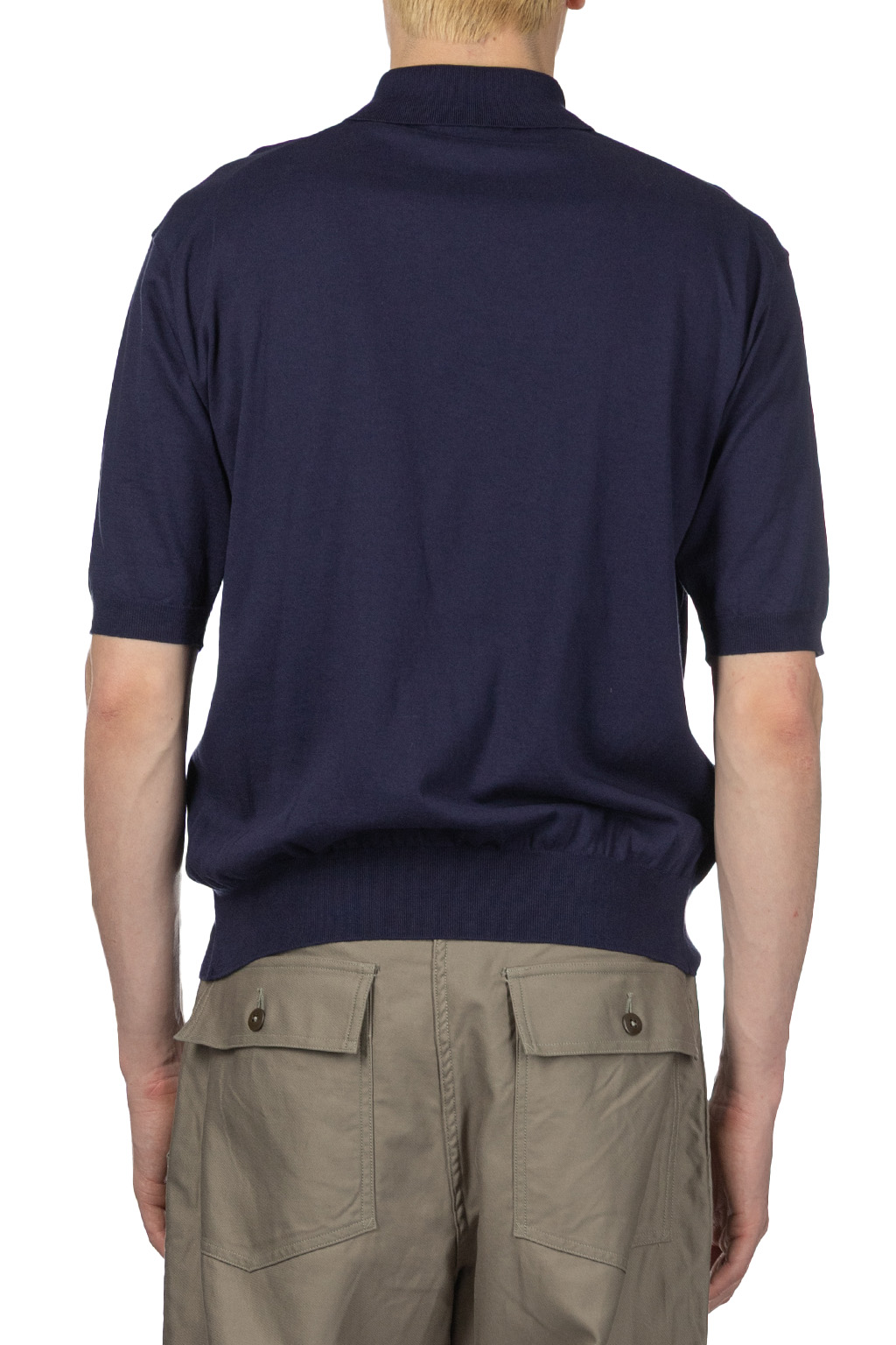 Kaptain Sunshine - Cotton Knit Poloshirt-Navy