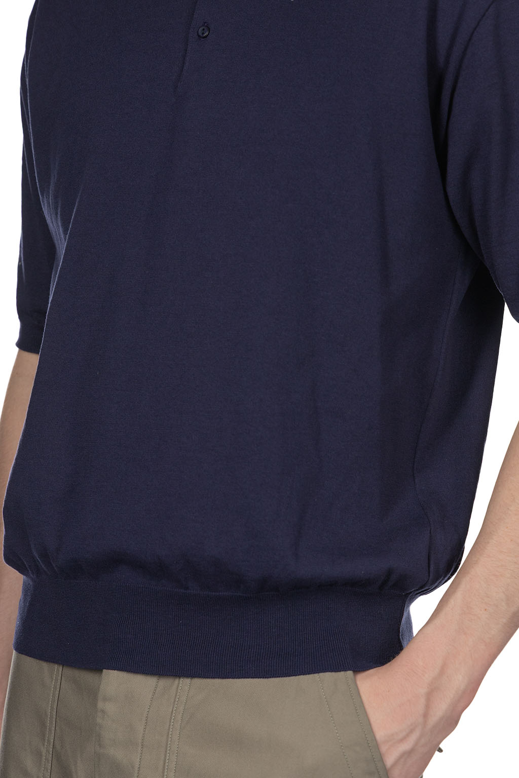 Kaptain Sunshine - Cotton Knit Poloshirt-Navy