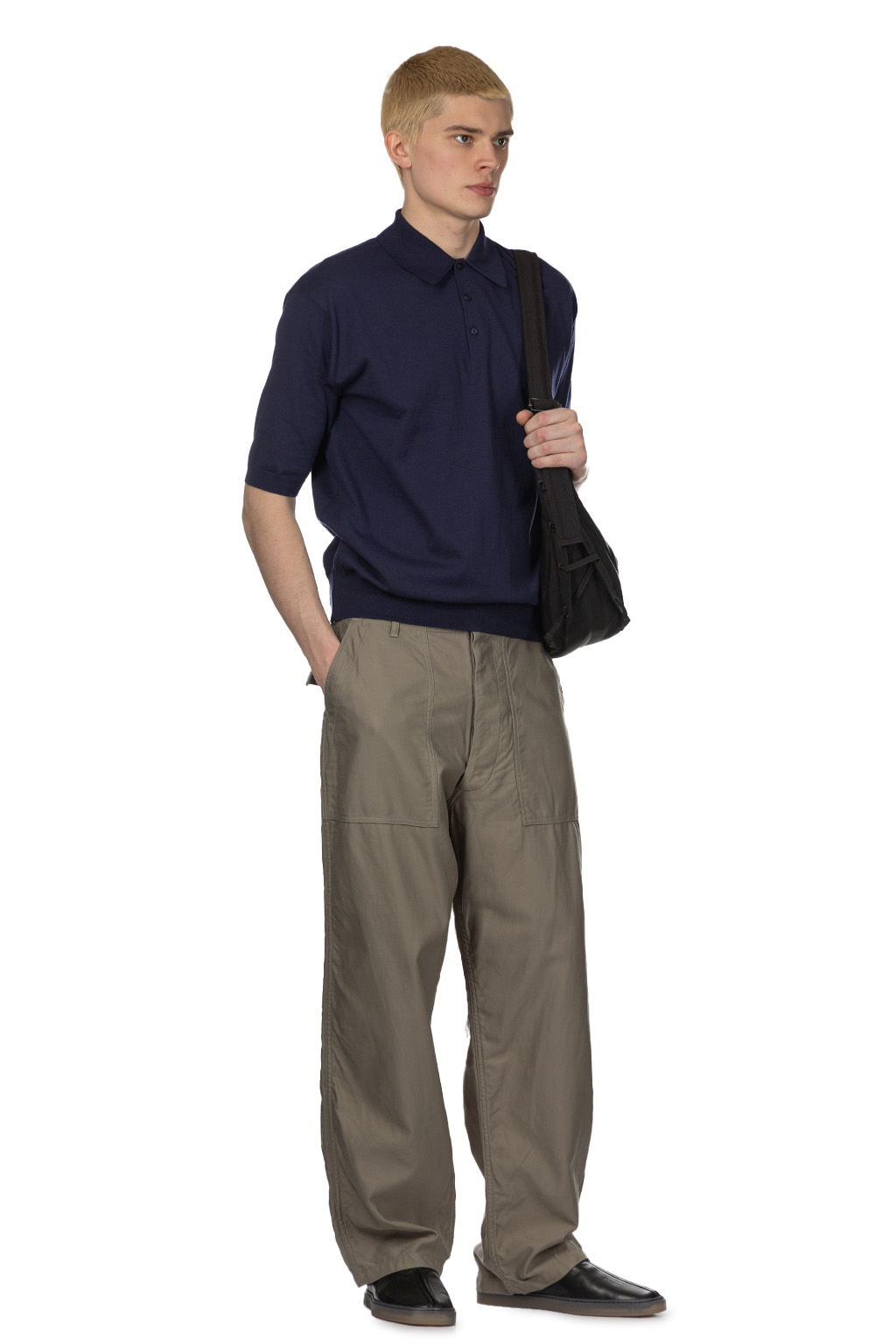 Kaptain Sunshine - Cotton Knit Poloshirt-Navy