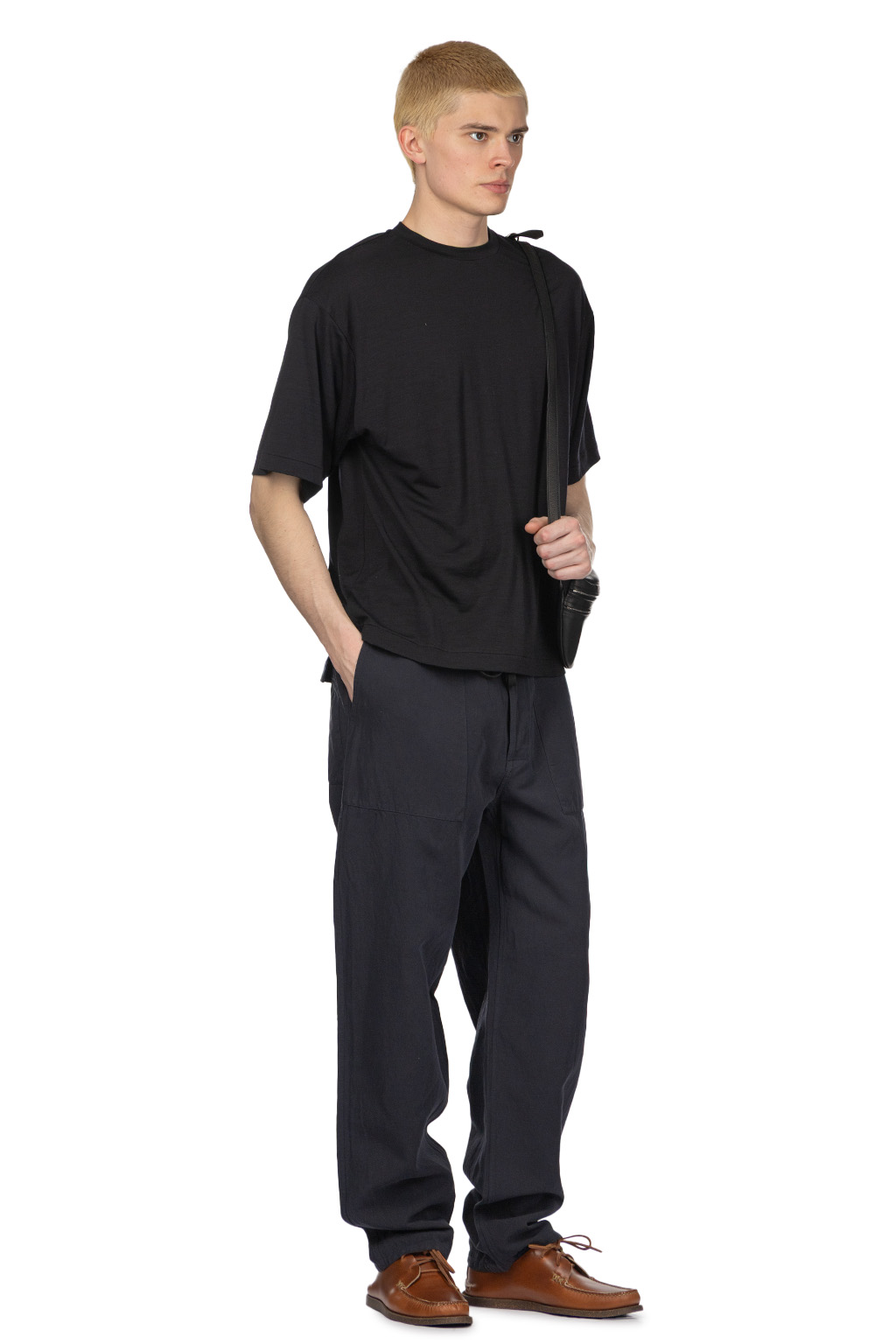 Kaptain Sunshine - Super Soft Merino Tenjiku Half Sleeve Tee-Navy