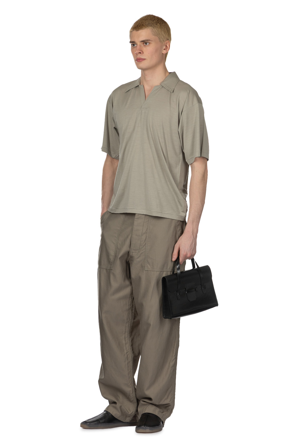Kaptain Sunshine - Super Soft Merino Tenjiku Skipper Shirt - Misty Green