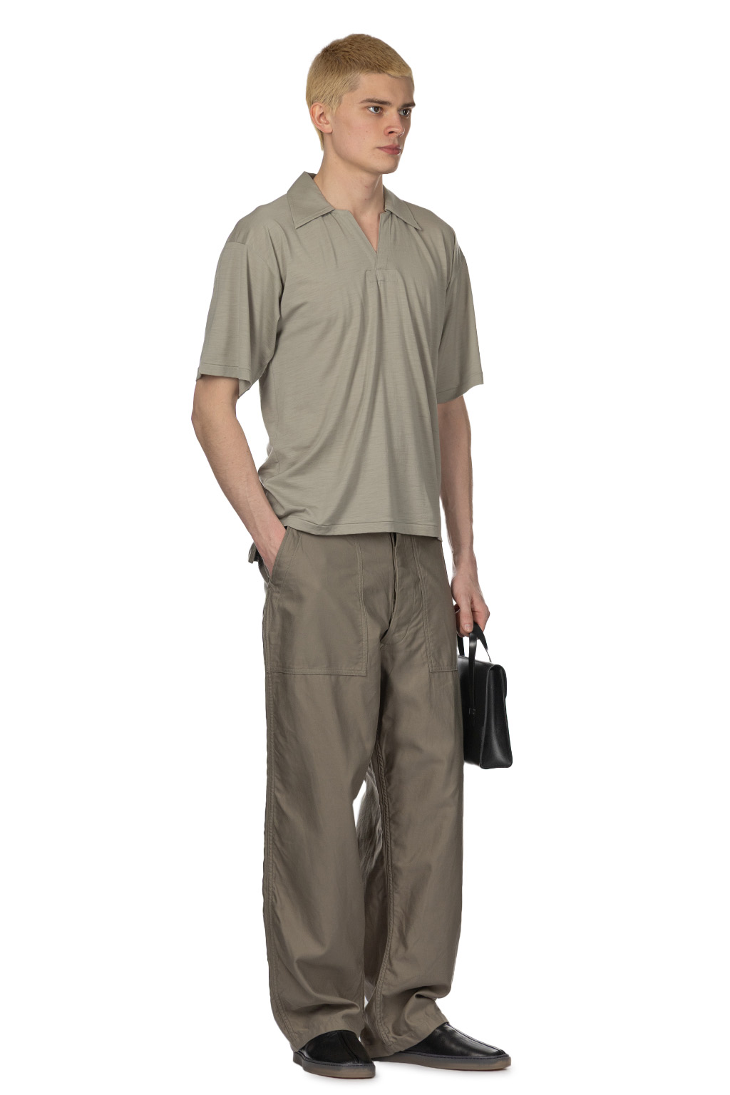 Kaptain Sunshine - Super Soft Merino Tenjiku Skipper Shirt - Misty Green