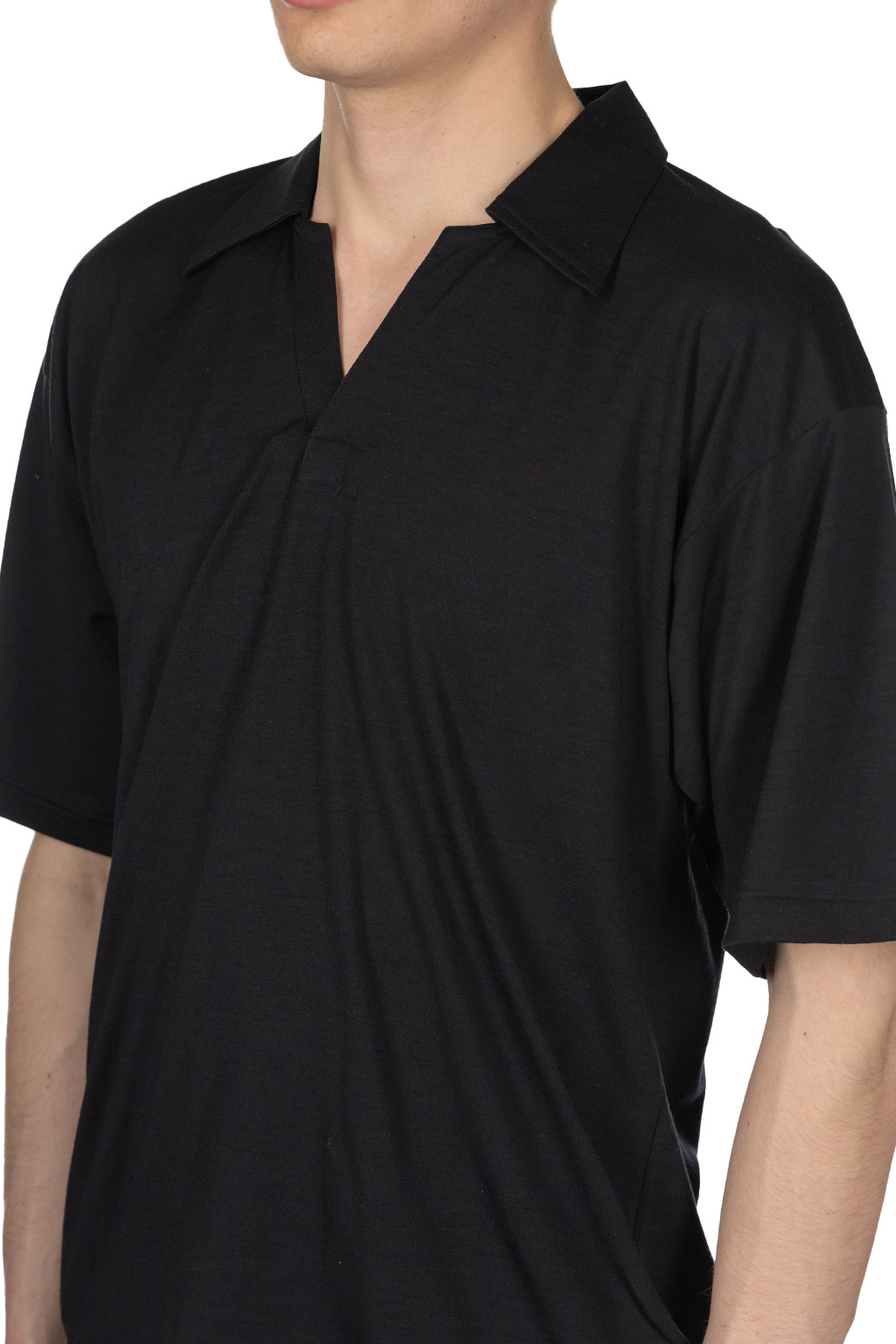 Kaptain Sunshine - Super Soft Merino Tenjiku Skipper Shirt - Navy