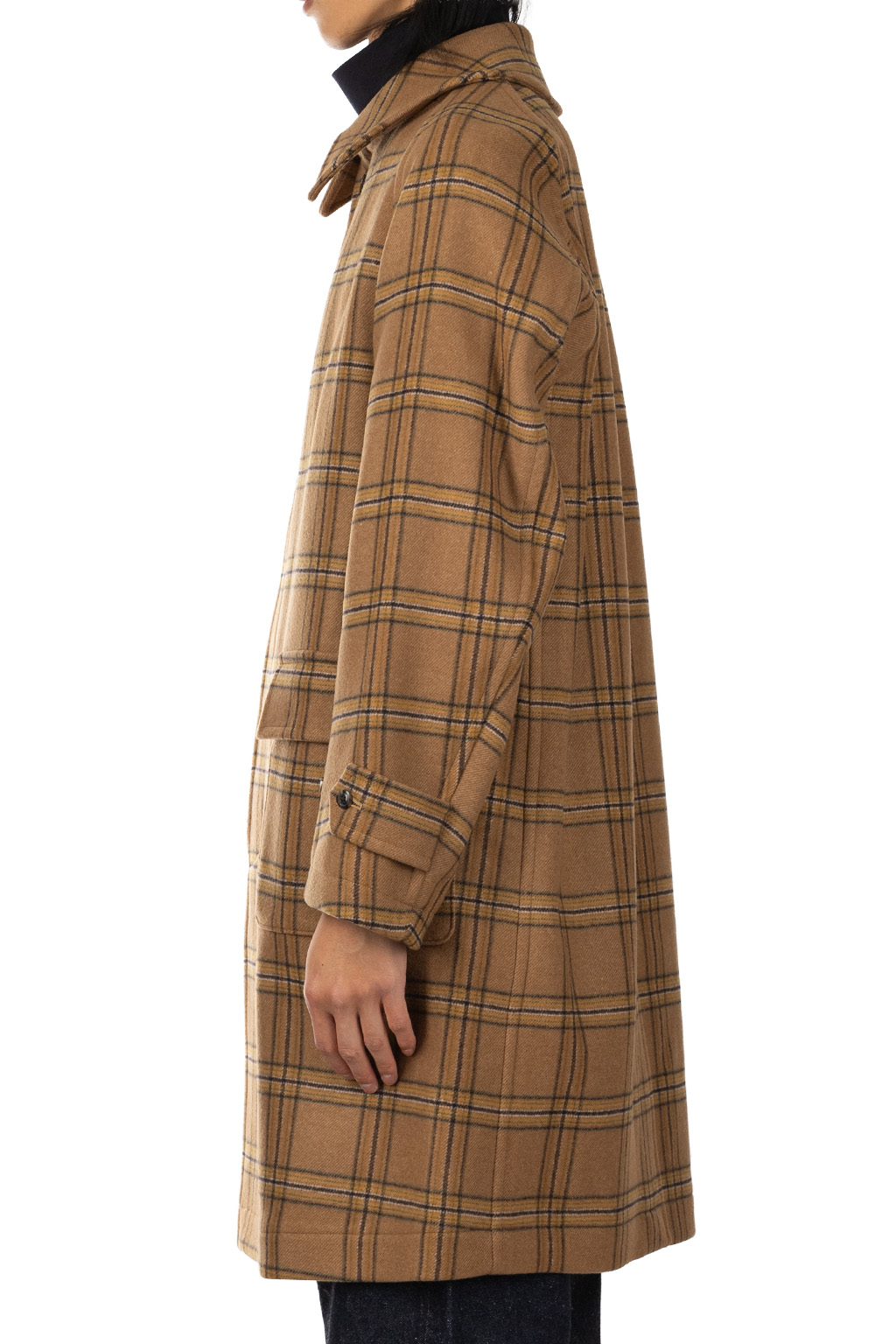 Kaptain Sunshine - Traveller Coat - Beige Plaid
